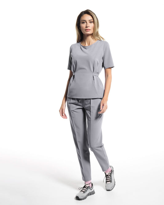 Bluza medicala THALYA gri - 1zero1.ro