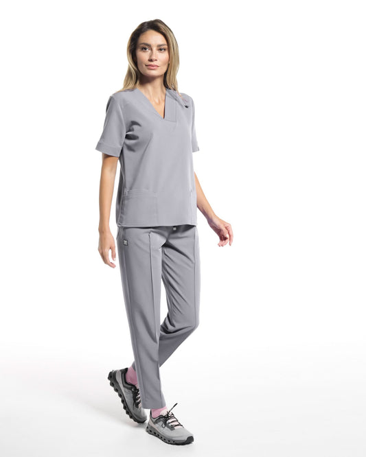 Bluza medicala VERSO gri - 1zero1.ro