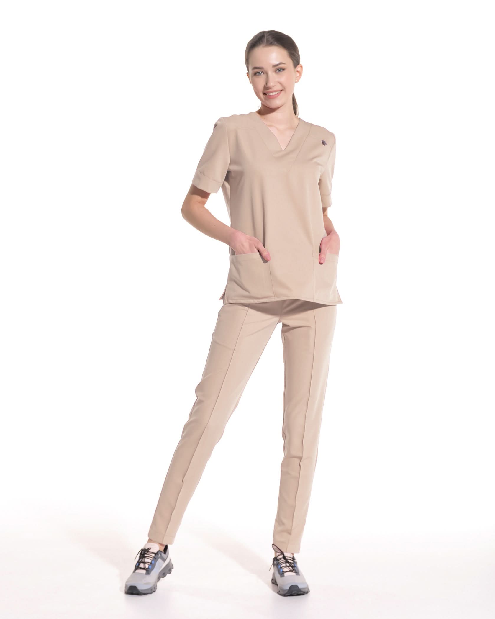 Pantaloni medicali NORMA latte - 1zero1.ro