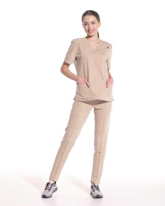 Pantaloni medicali NORMA latte - 1zero1.ro