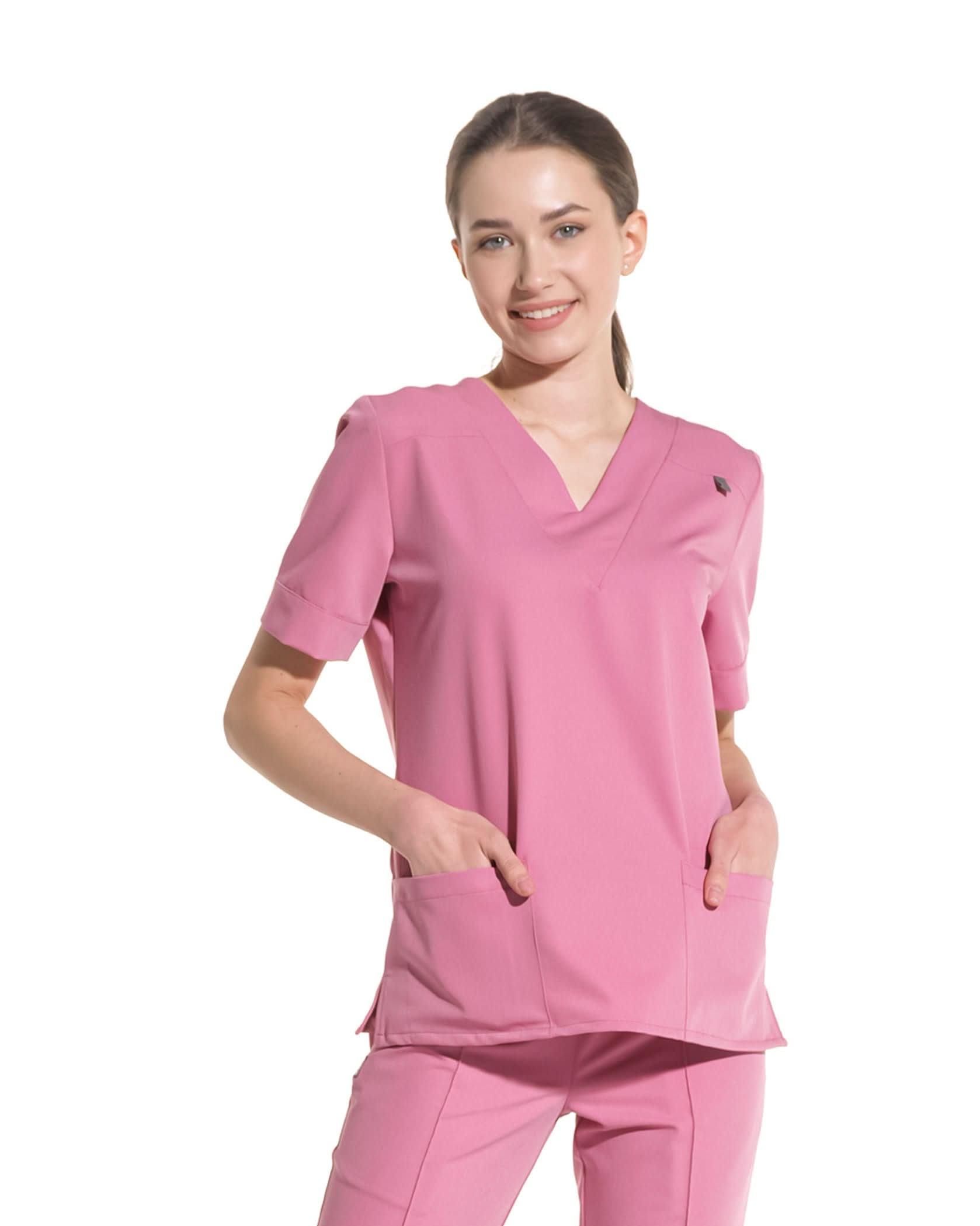 Bluza medicala VERSO rose dust - 1zero1.ro