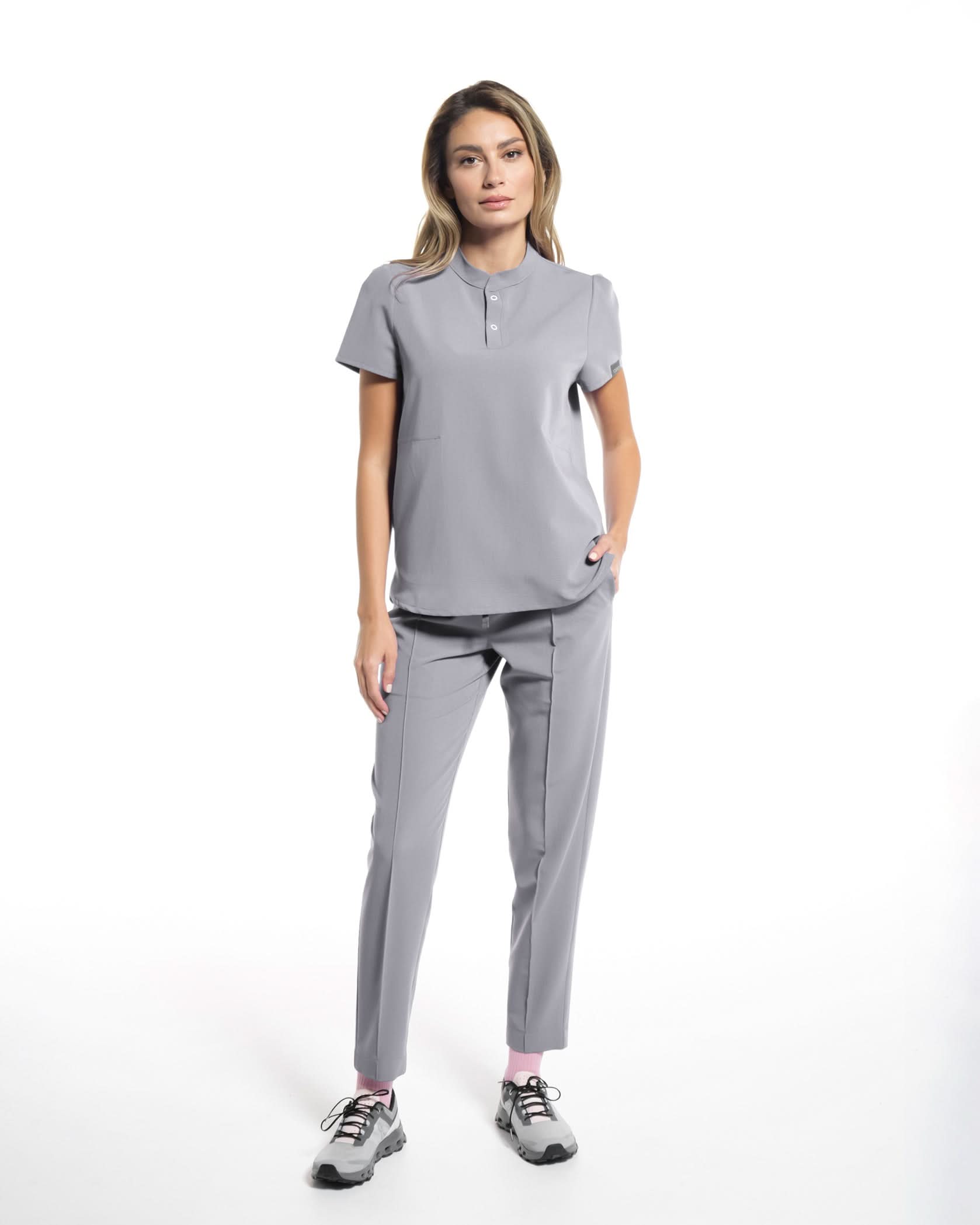 Bluza medicala FRIDA gri - 1zero1.ro