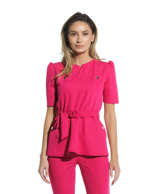 Bluza medicala MIRA amarant - 1zero1.ro