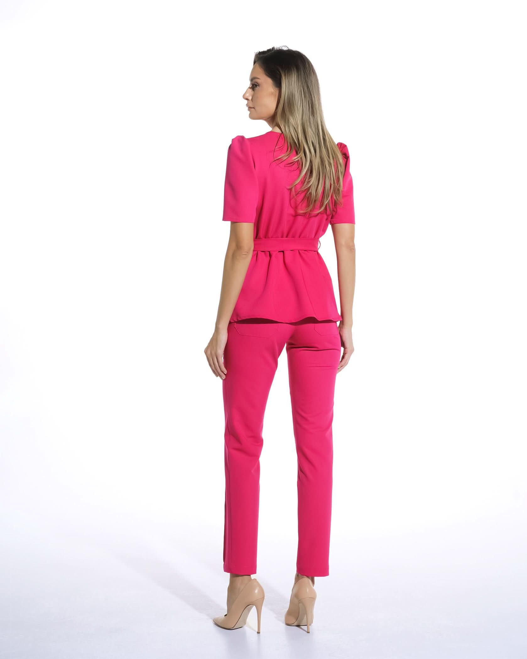 Bluza medicala MIRA amarant - 1zero1.ro