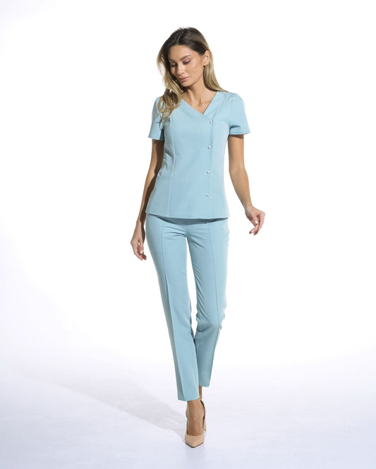 Bluza medicala PERLA blue - 1zero1.ro