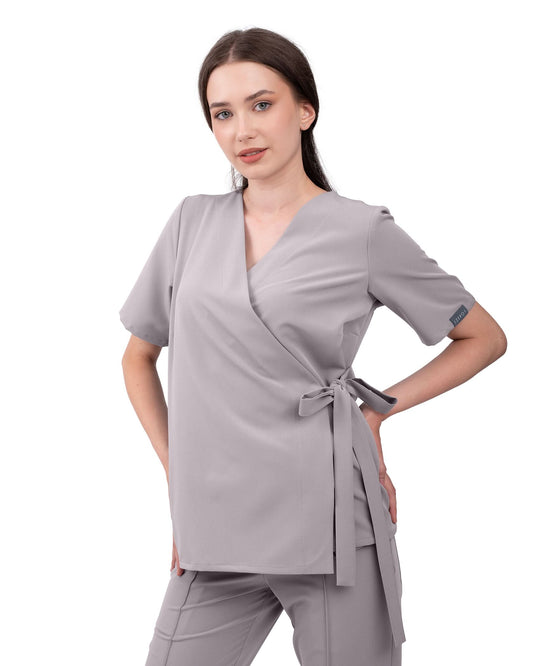 Bluza medicala ANAIS gri - 1zero1.ro