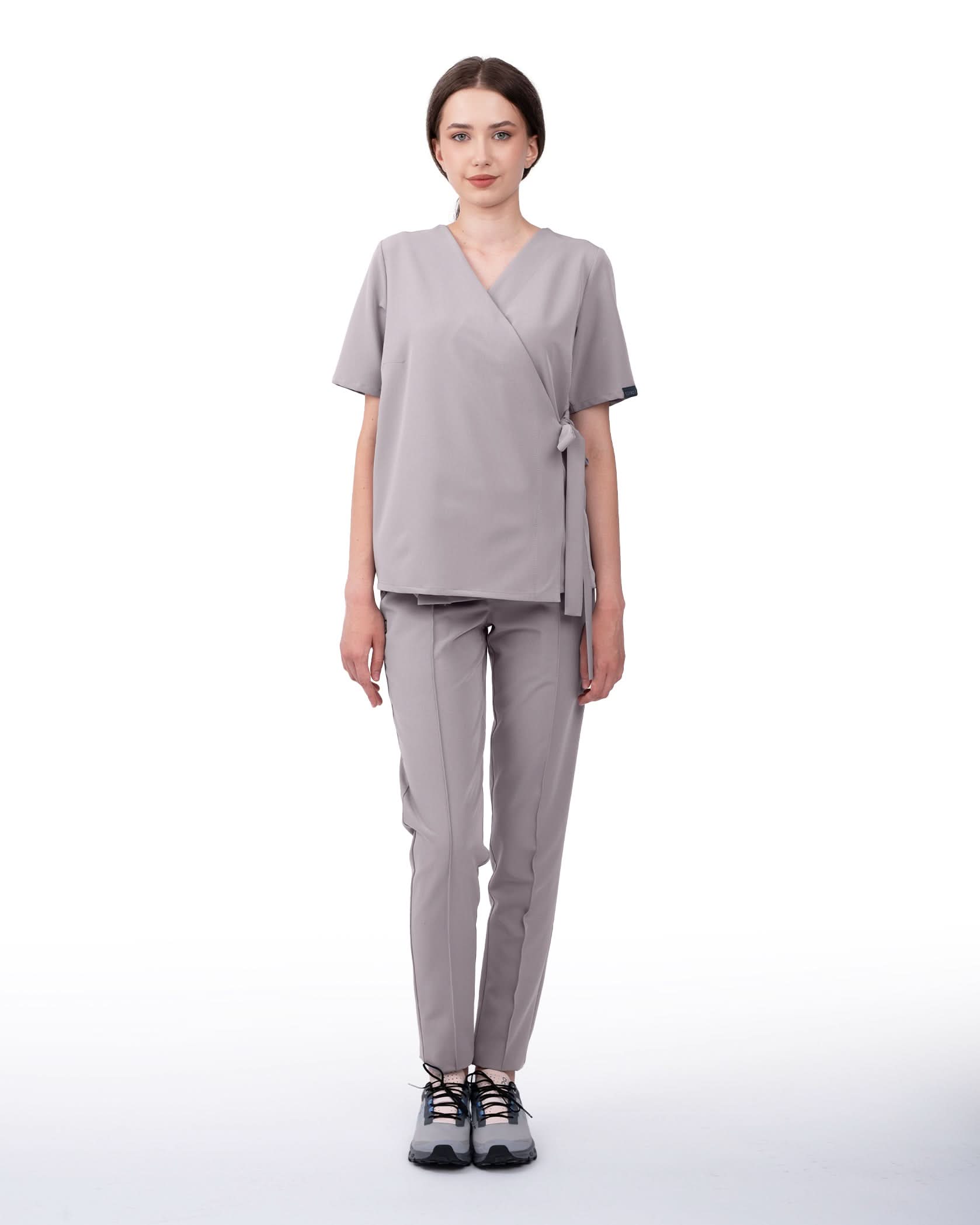 Bluza medicala ANAIS gri - 1zero1.ro