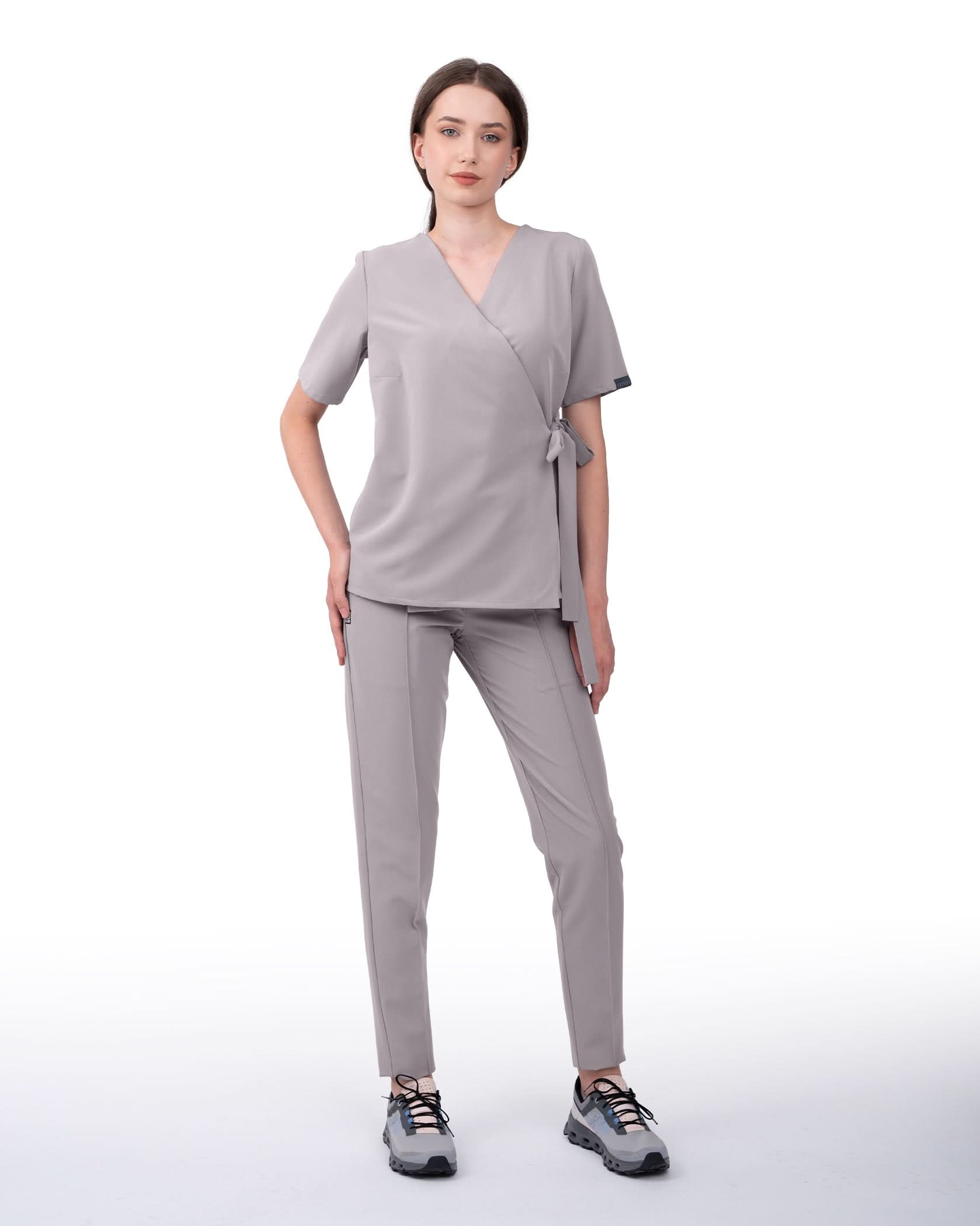Bluza medicala ANAIS gri - 1zero1.ro