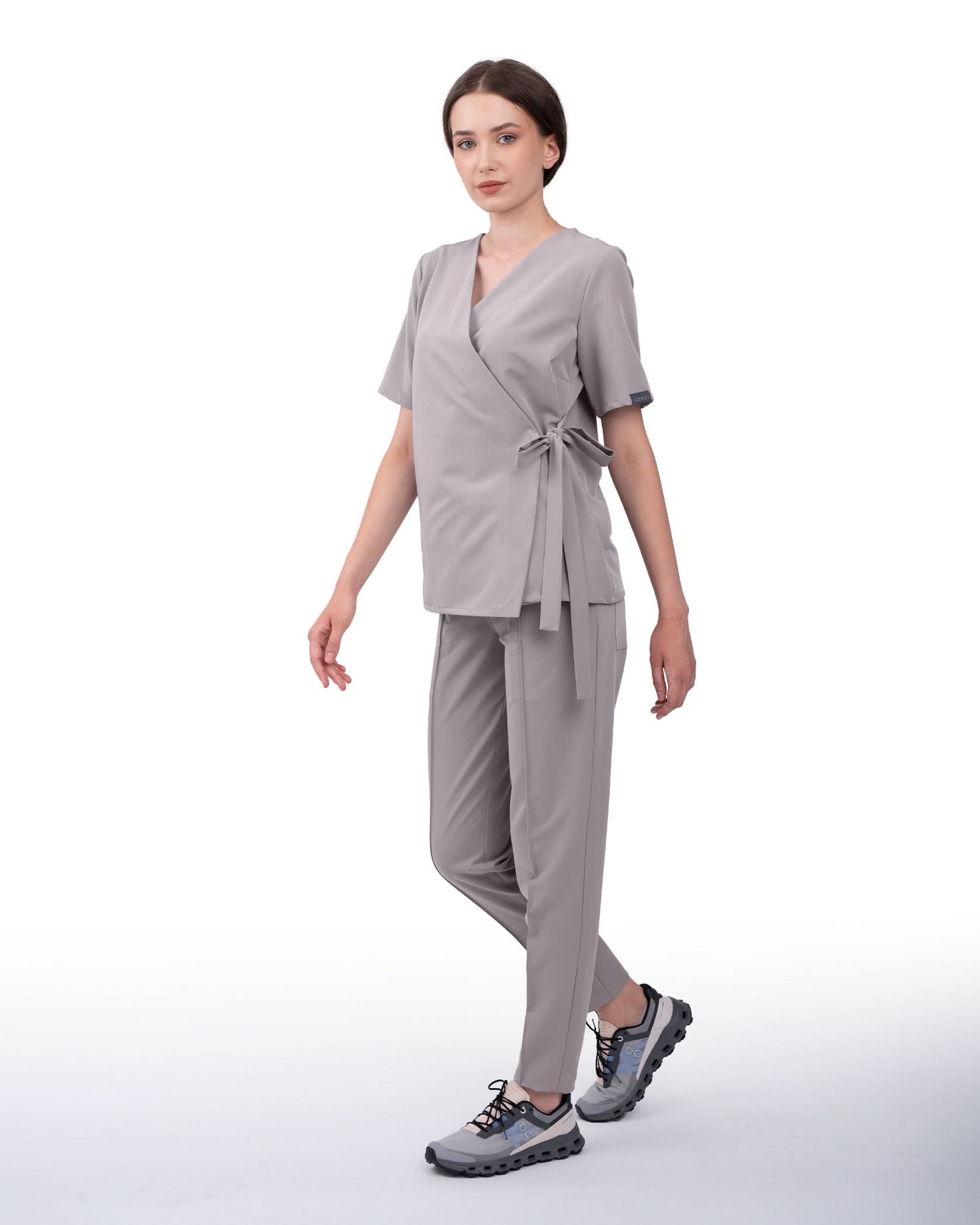 Bluza medicala ANAIS gri - 1zero1.ro