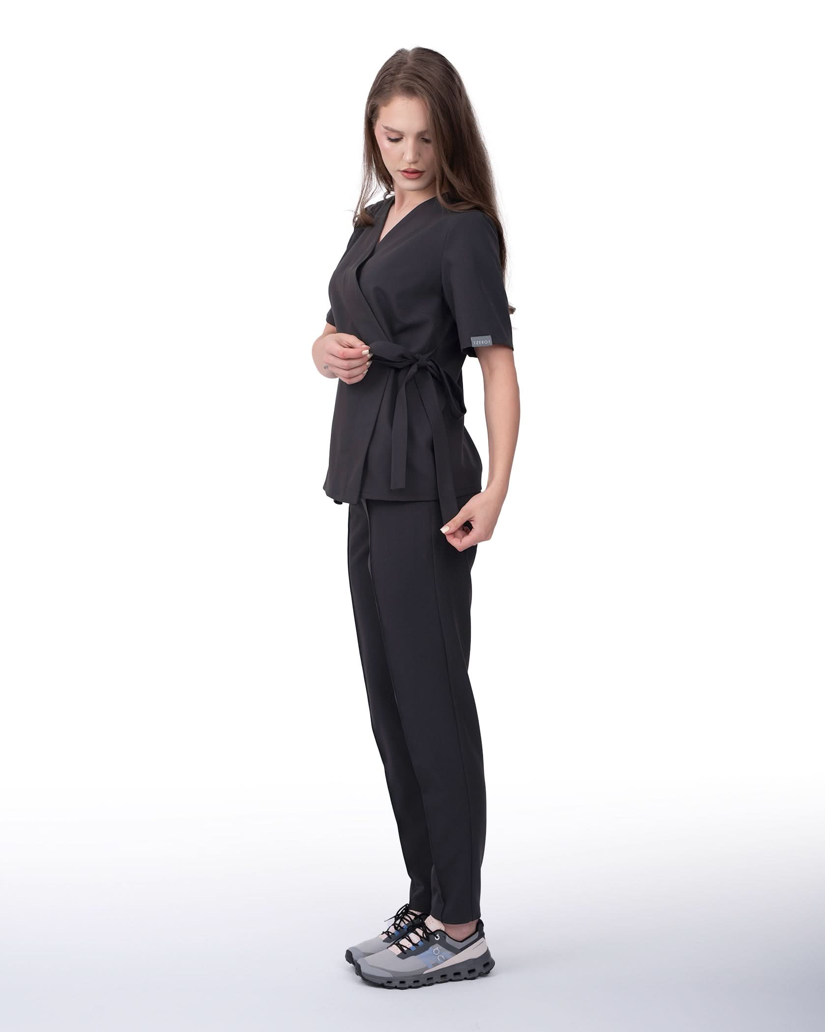 Bluza medicala ANAIS negru - 1zero1.ro