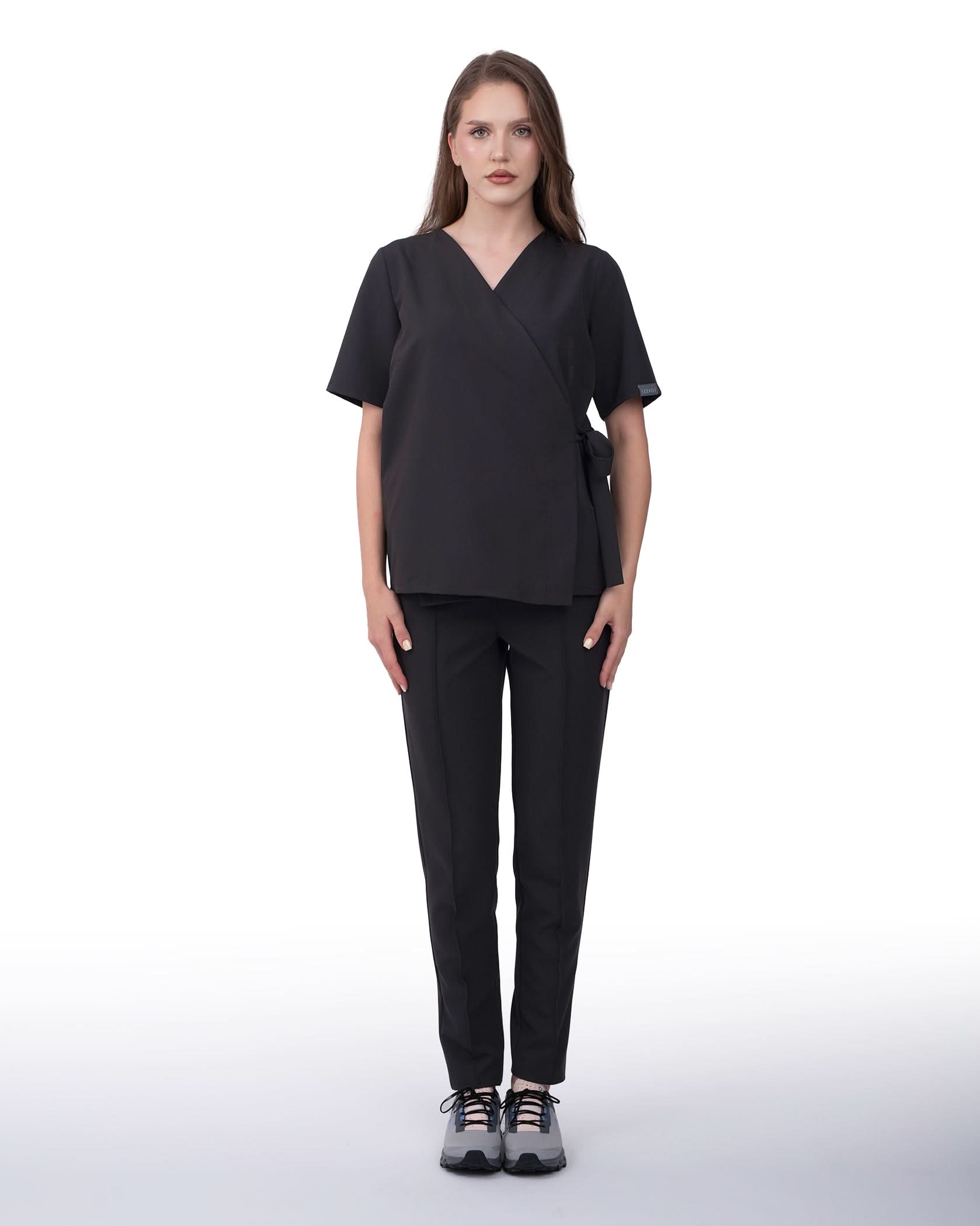Bluza medicala ANAIS negru - 1zero1.ro