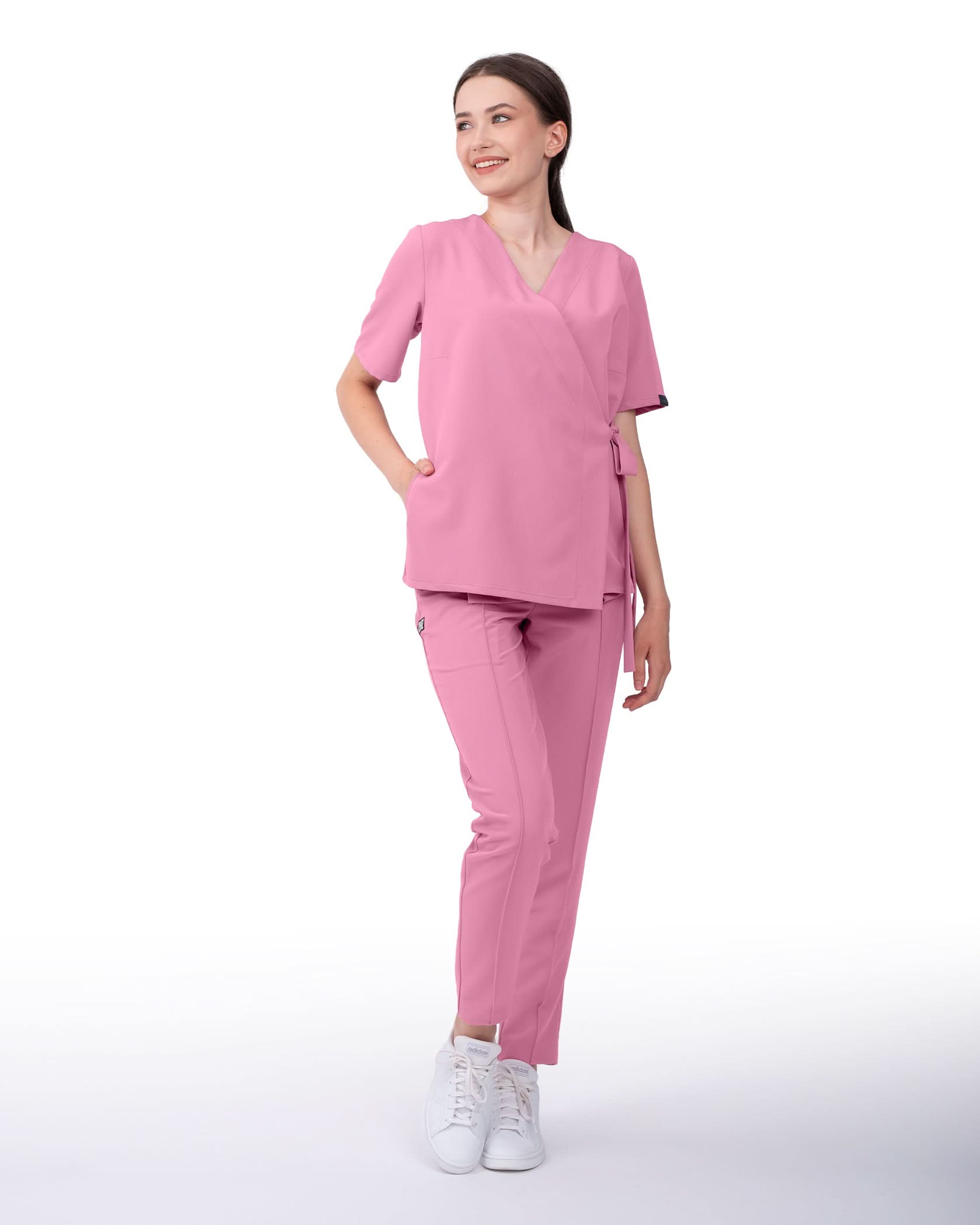 Bluza medicala ANAIS rose dust - 1zero1.ro