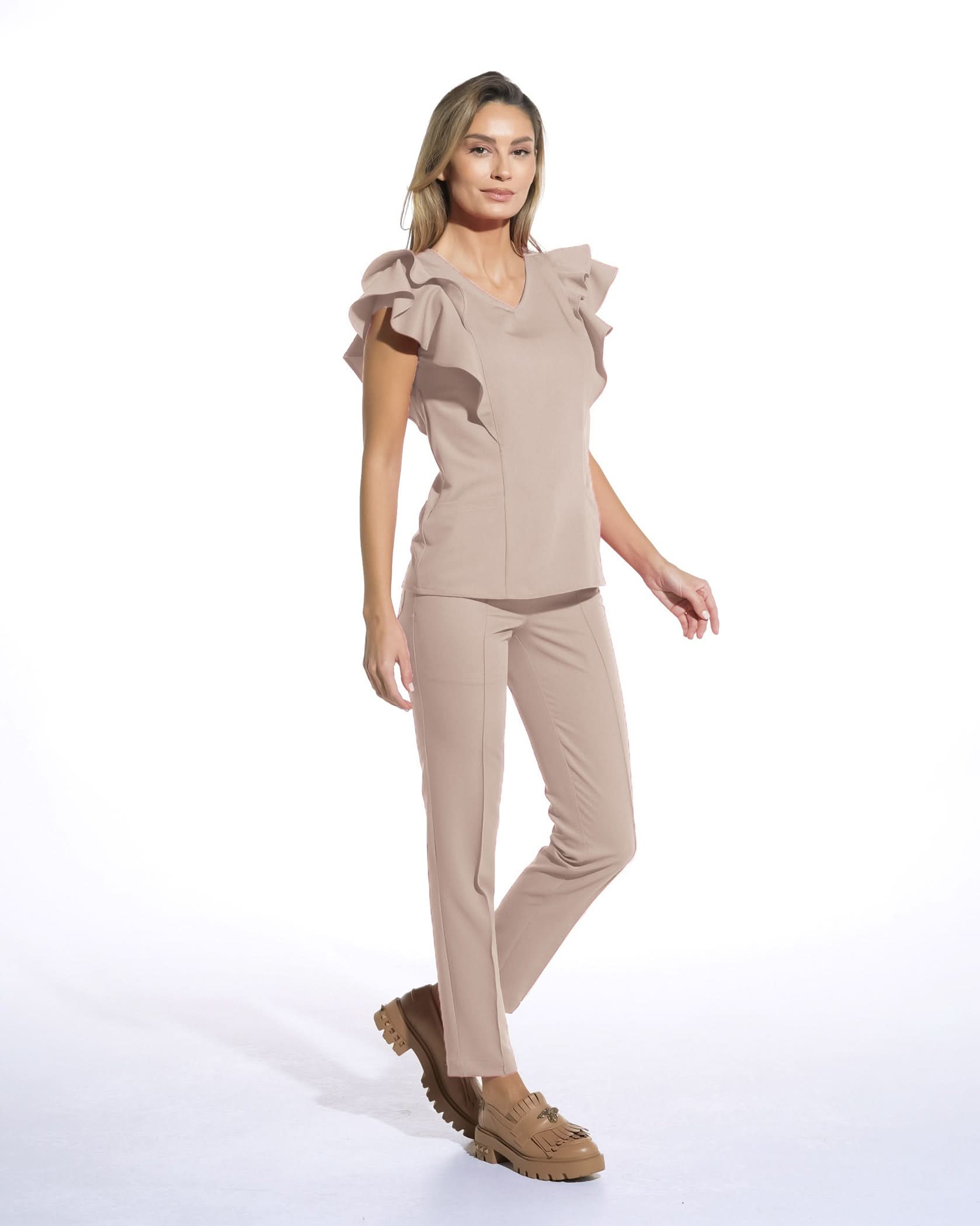 Bluza medicala AVRA latte - 1zero1.ro