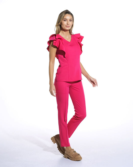 Bluza medicala AVRA amarant - 1zero1.ro