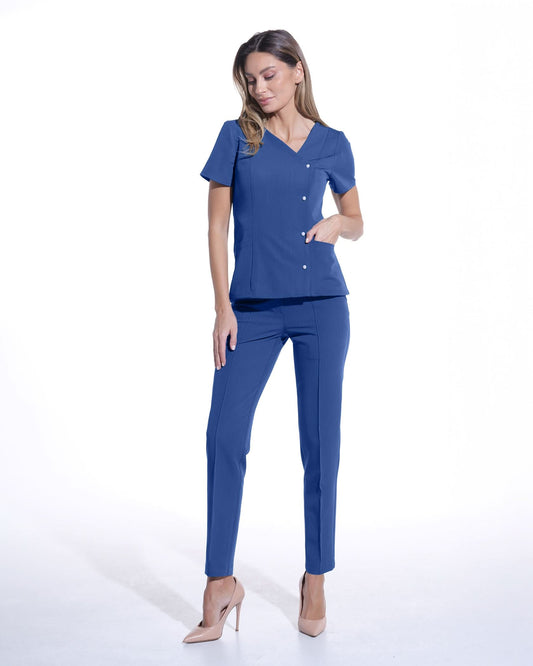 Bluza medicala PERLA royal blue - 1zero1.ro
