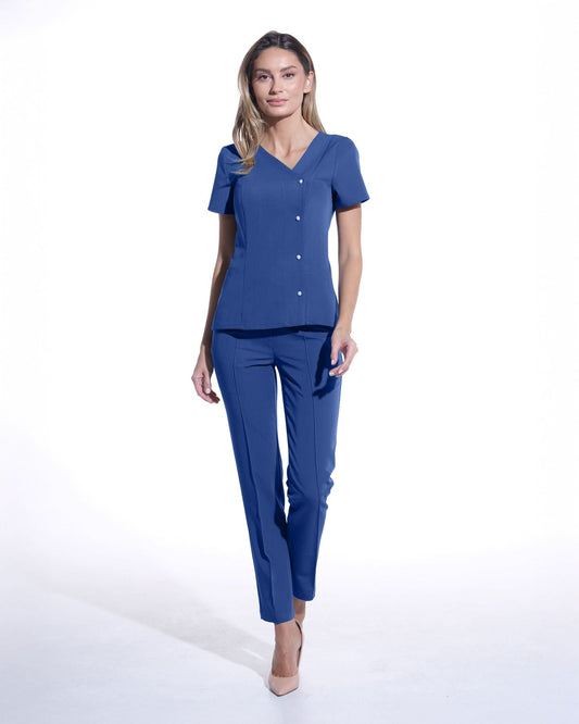 Bluza medicala PERLA royal blue - 1zero1.ro