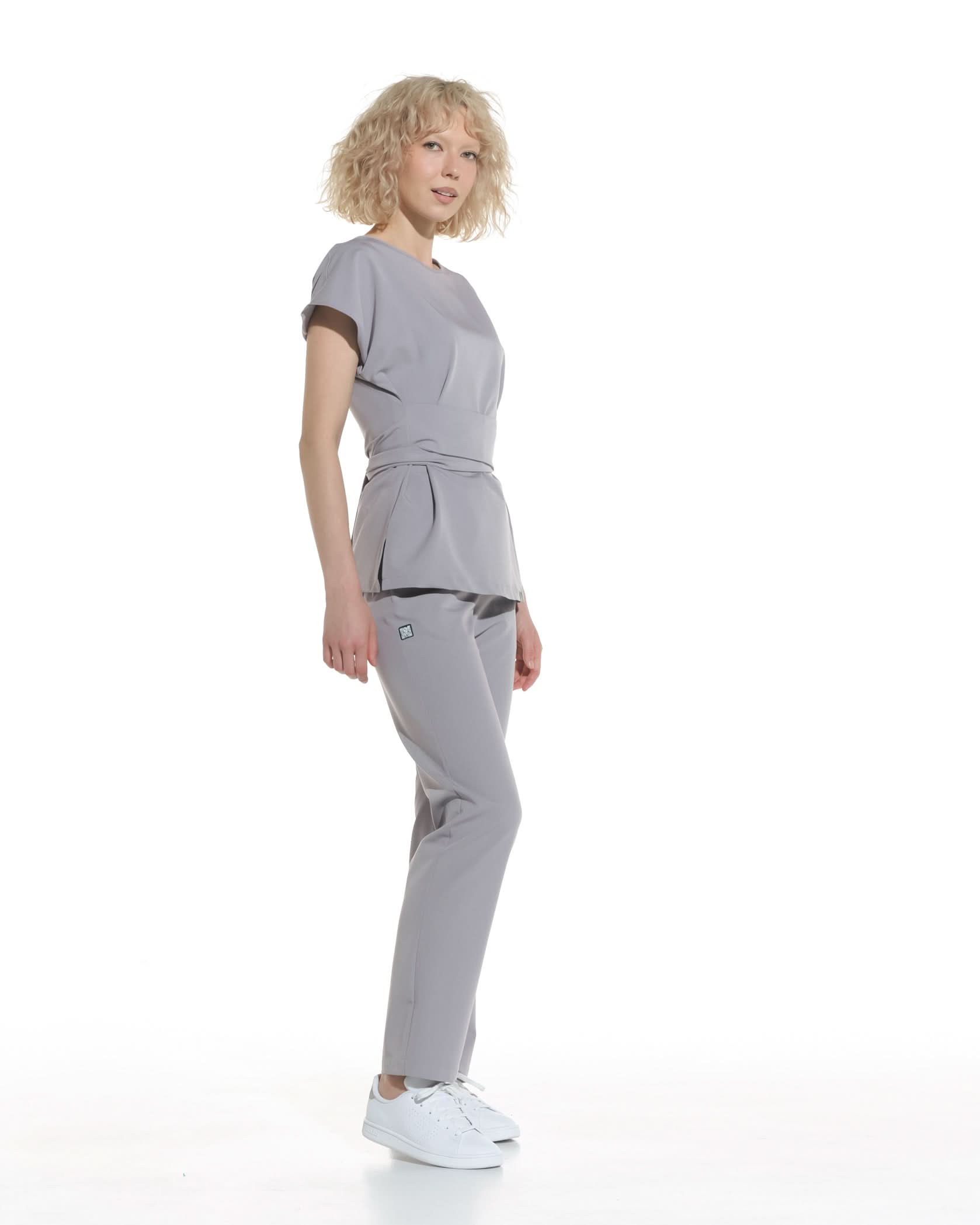 Bluza medicala CELESTE gri - 1zero1.ro