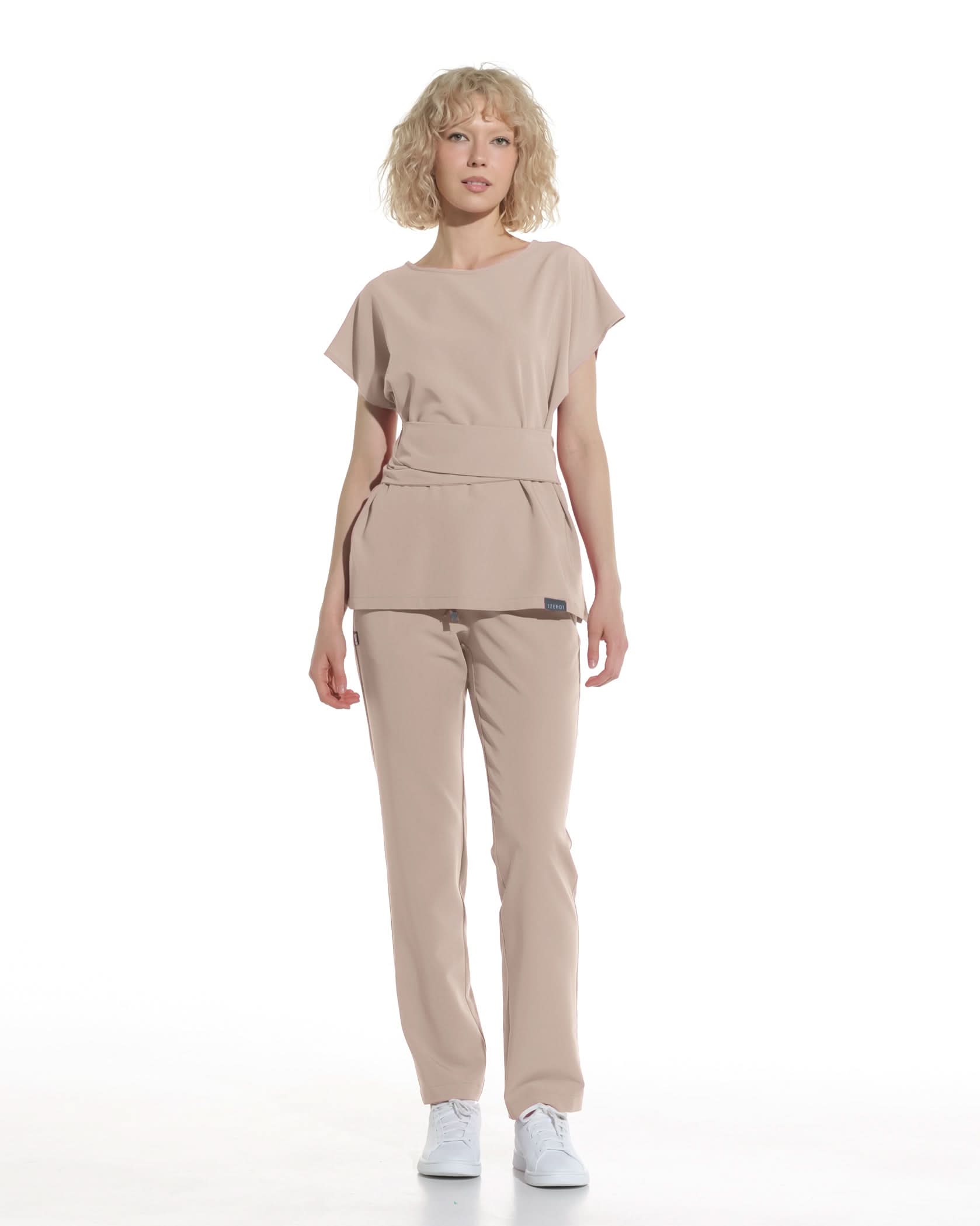 Pantaloni medicali drepti LINEA latte - 1zero1.ro