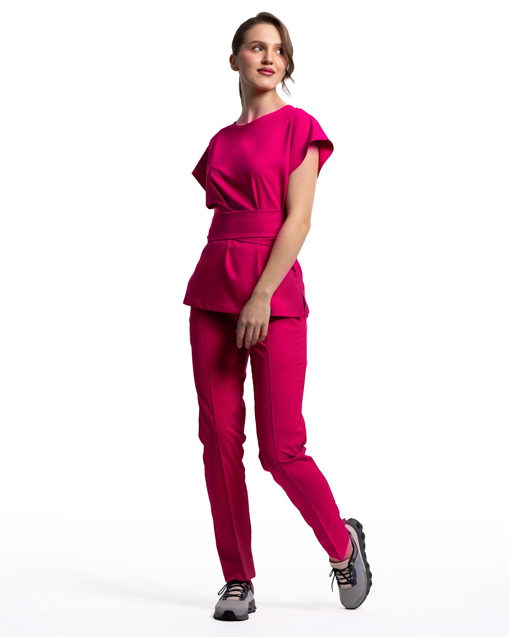 Bluza medicala CELESTE orchid - Imagine 5