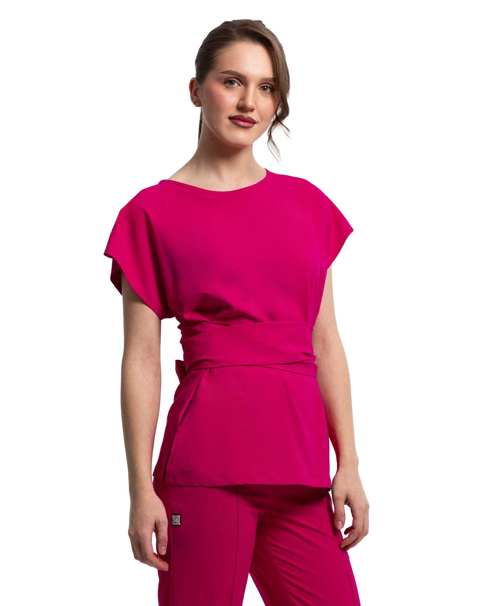 Bluza medicala CELESTE orchid - Detalii close up