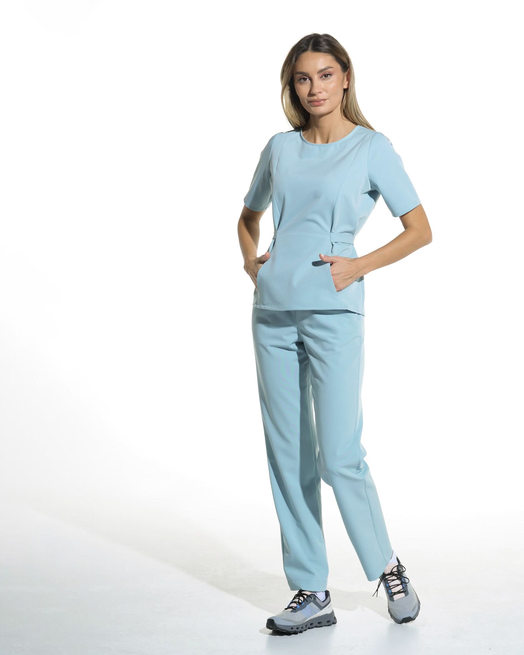 Bluza medicala THALYA blue - 1zero1.ro