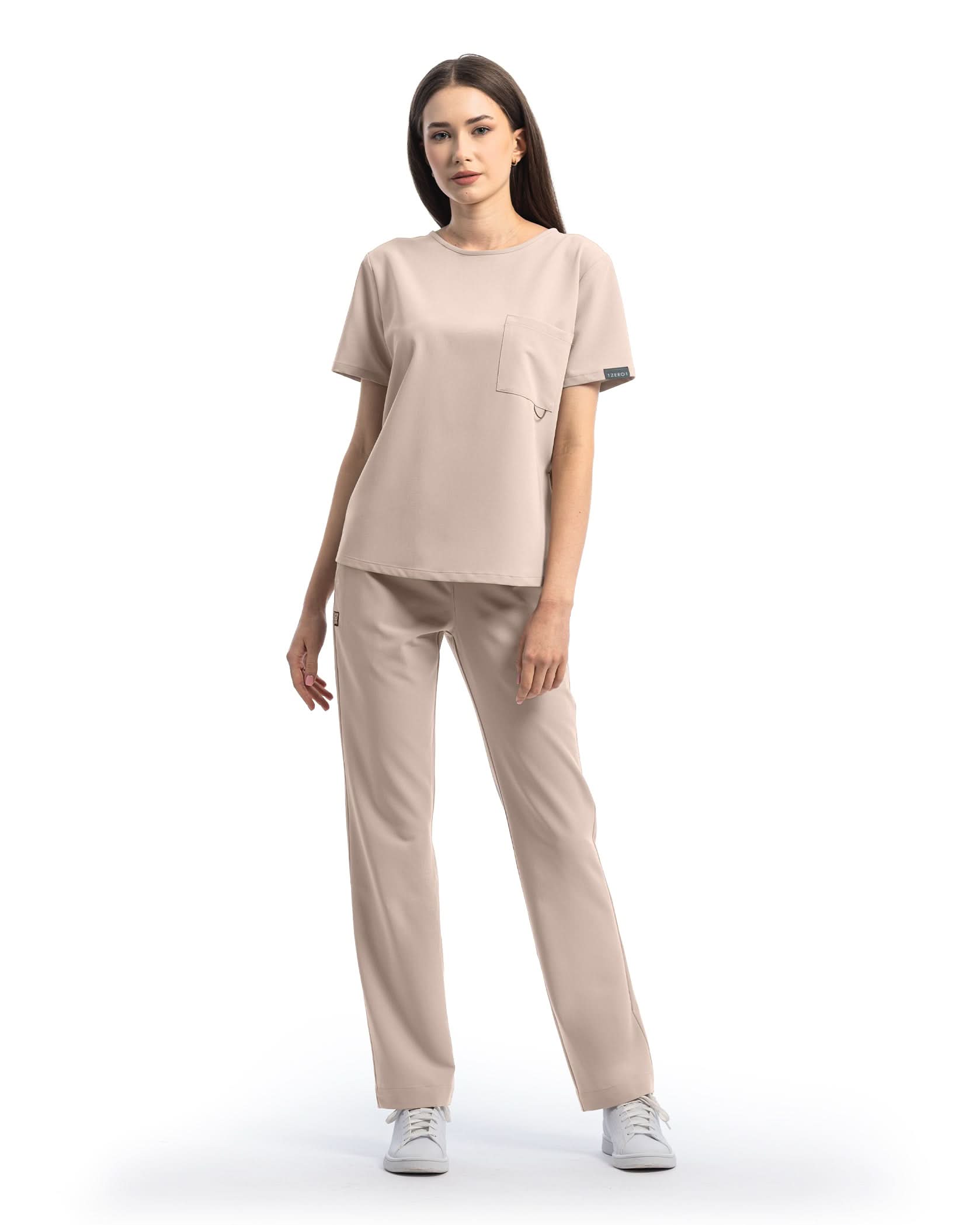 FLOW bluza medicala latte - Vedere frontala