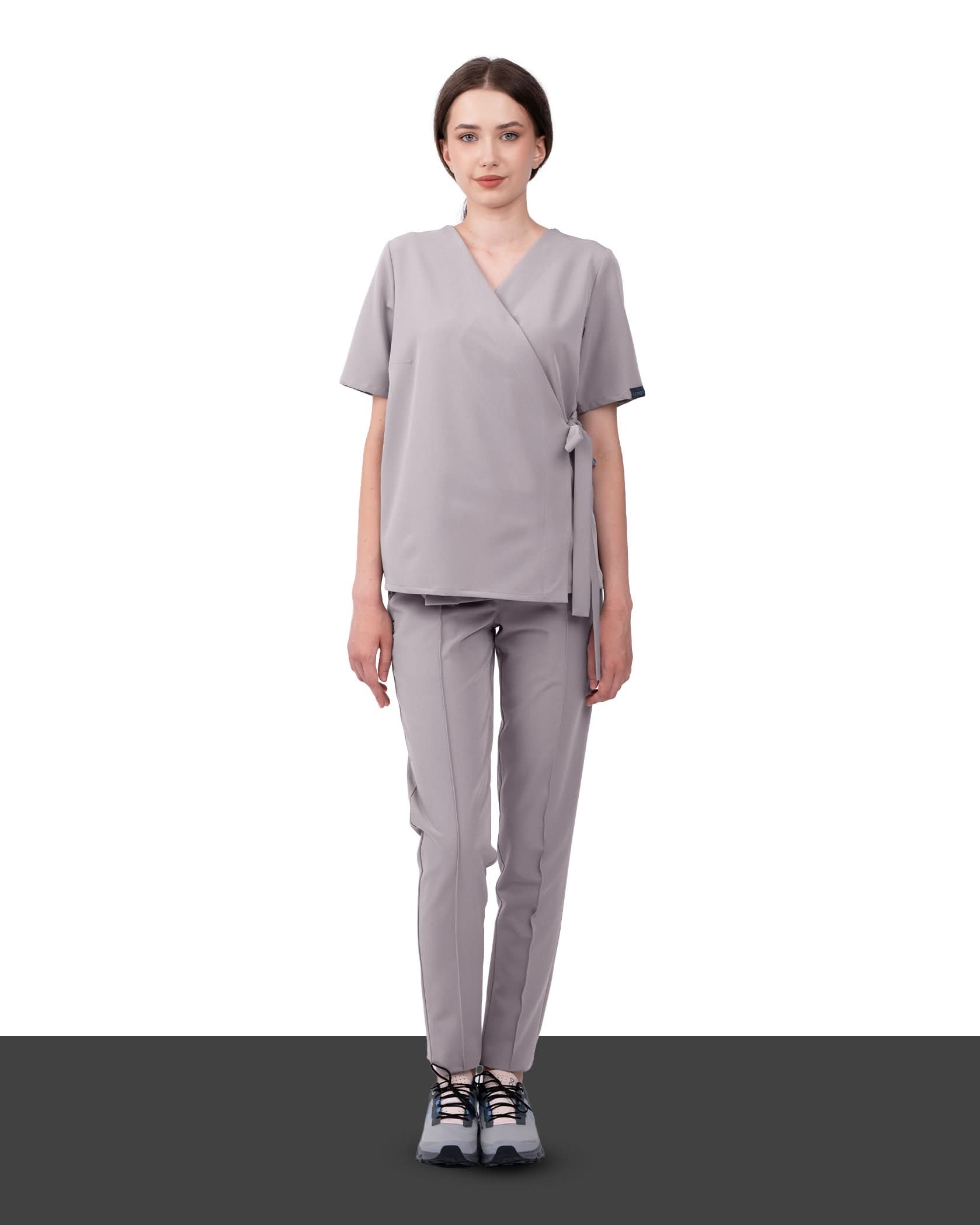 Bluza medicala ANAIS gri - 1zero1.ro