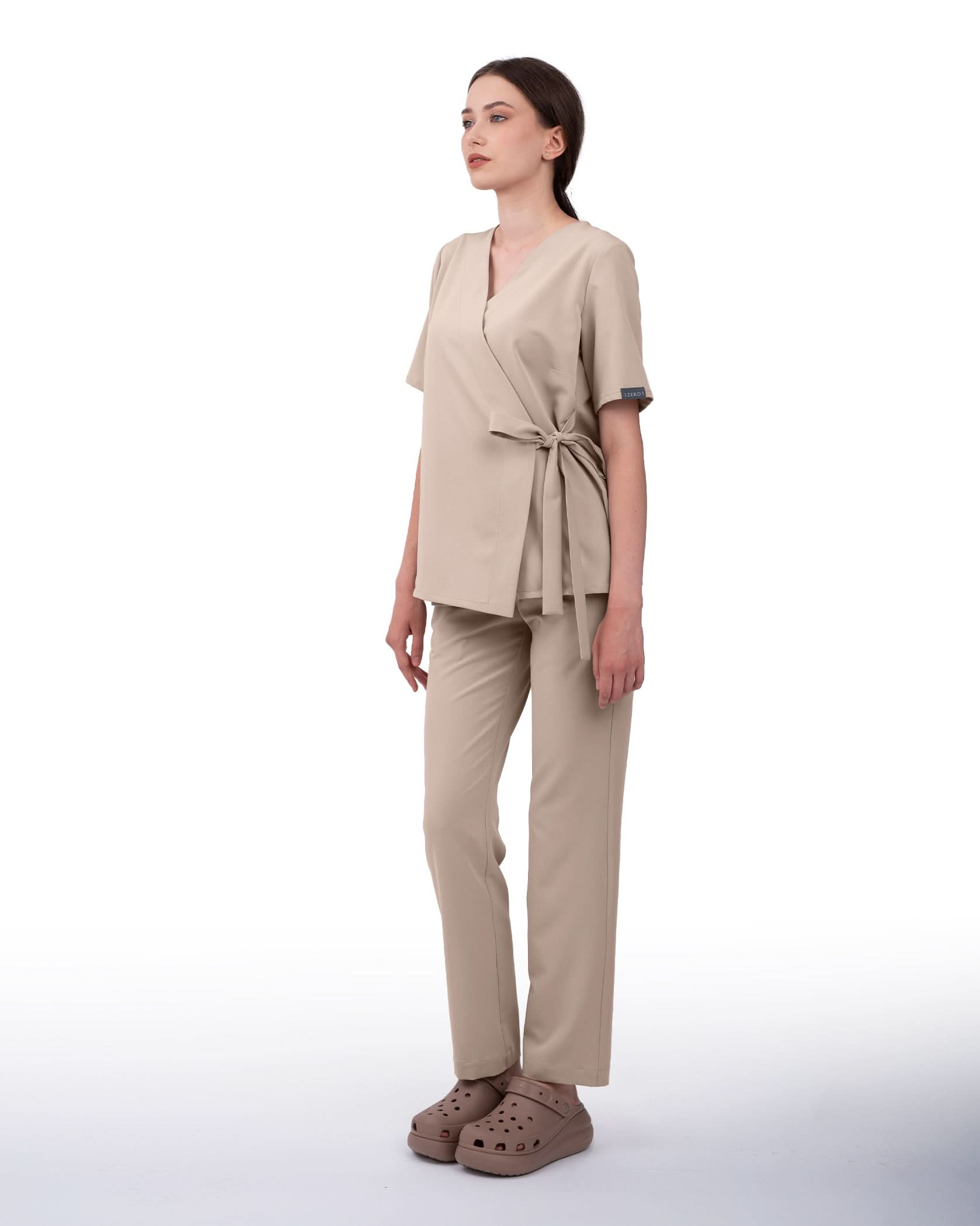 Bluza medicala ANAIS latte - 1zero1.ro