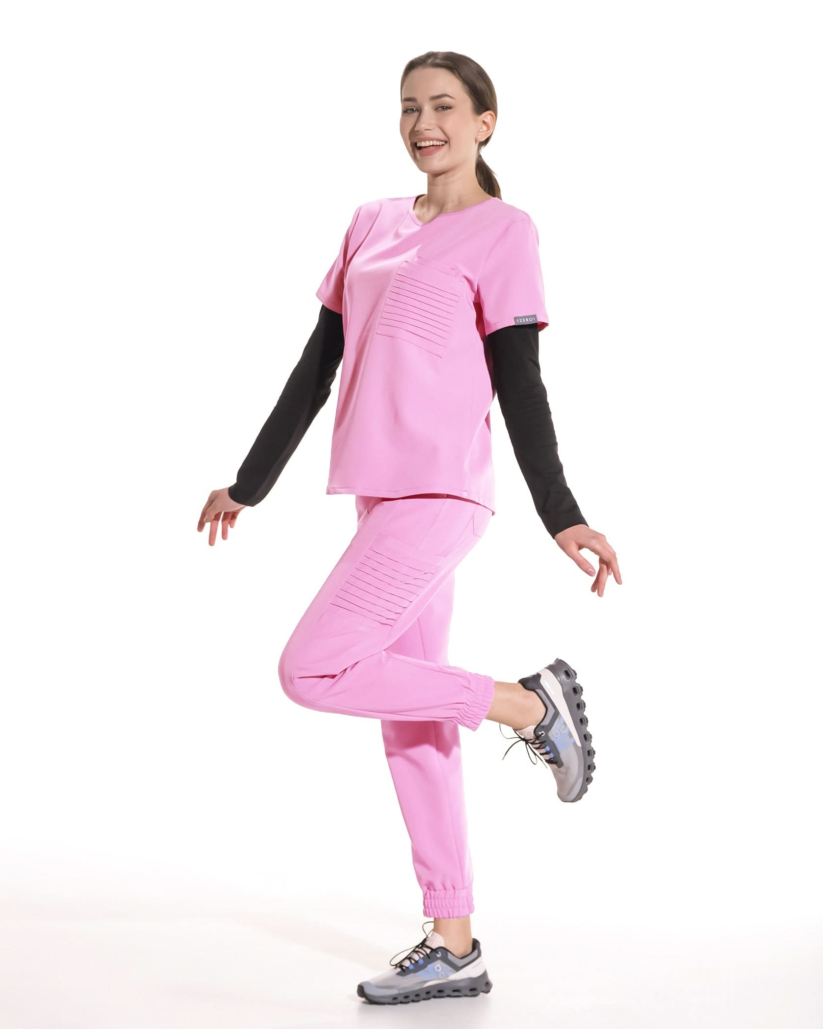 Bluza medicala NEVIA roz - 1zero1.ro
