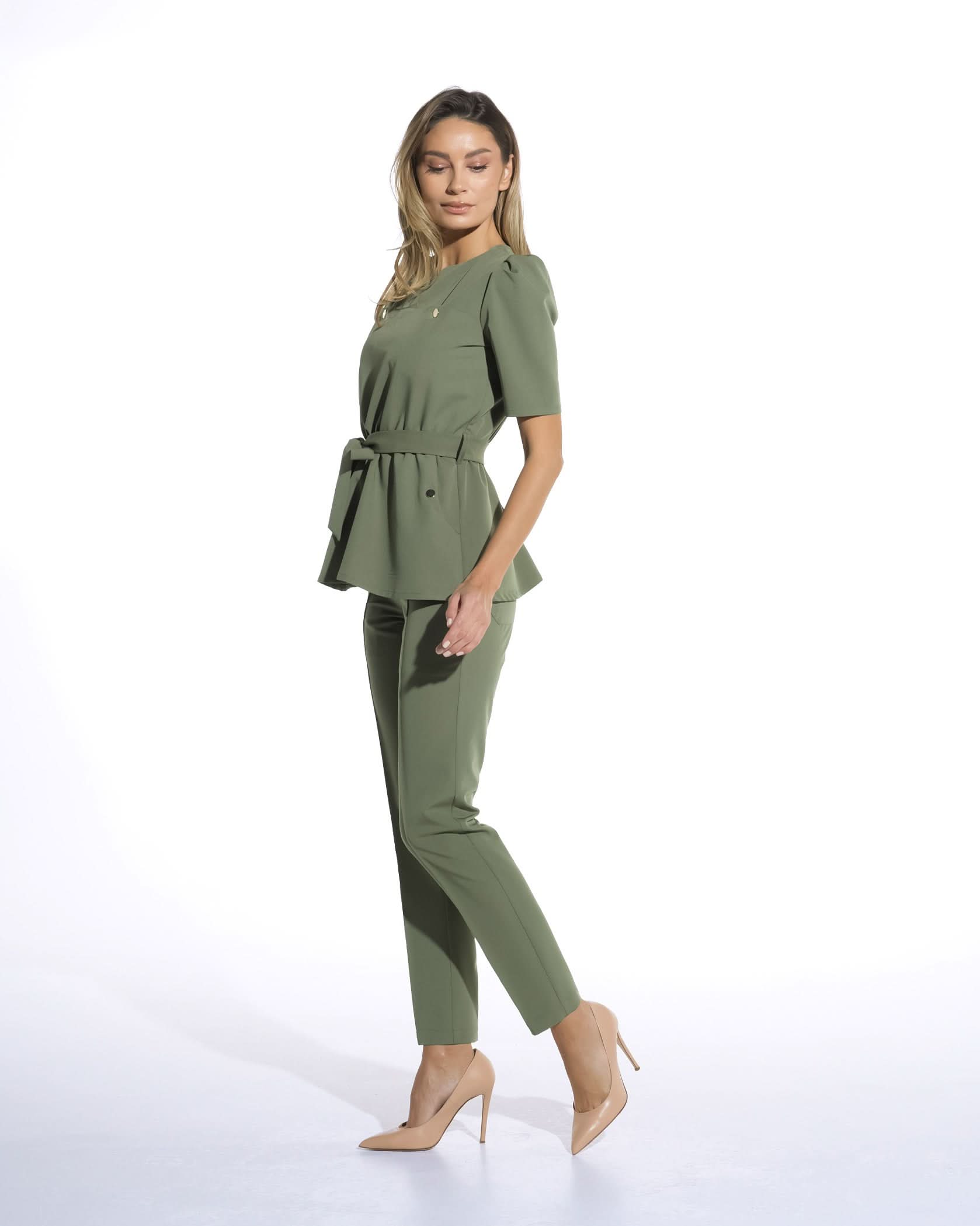 Bluza medicala MIRA olive - 1zero1.ro