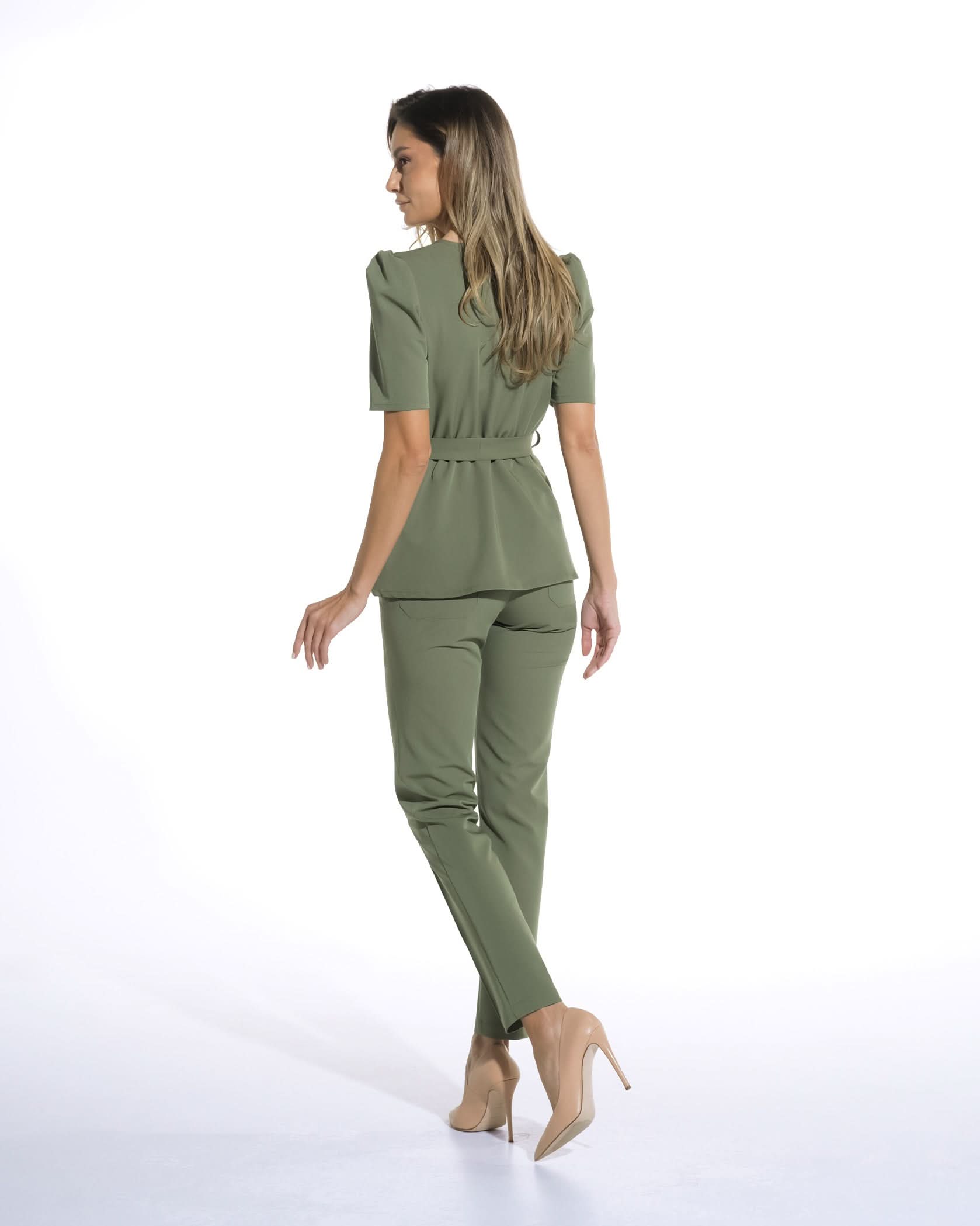 Bluza medicala MIRA olive - 1zero1.ro