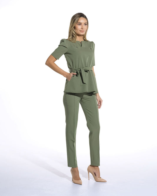 Bluza medicala MIRA olive - 1zero1.ro