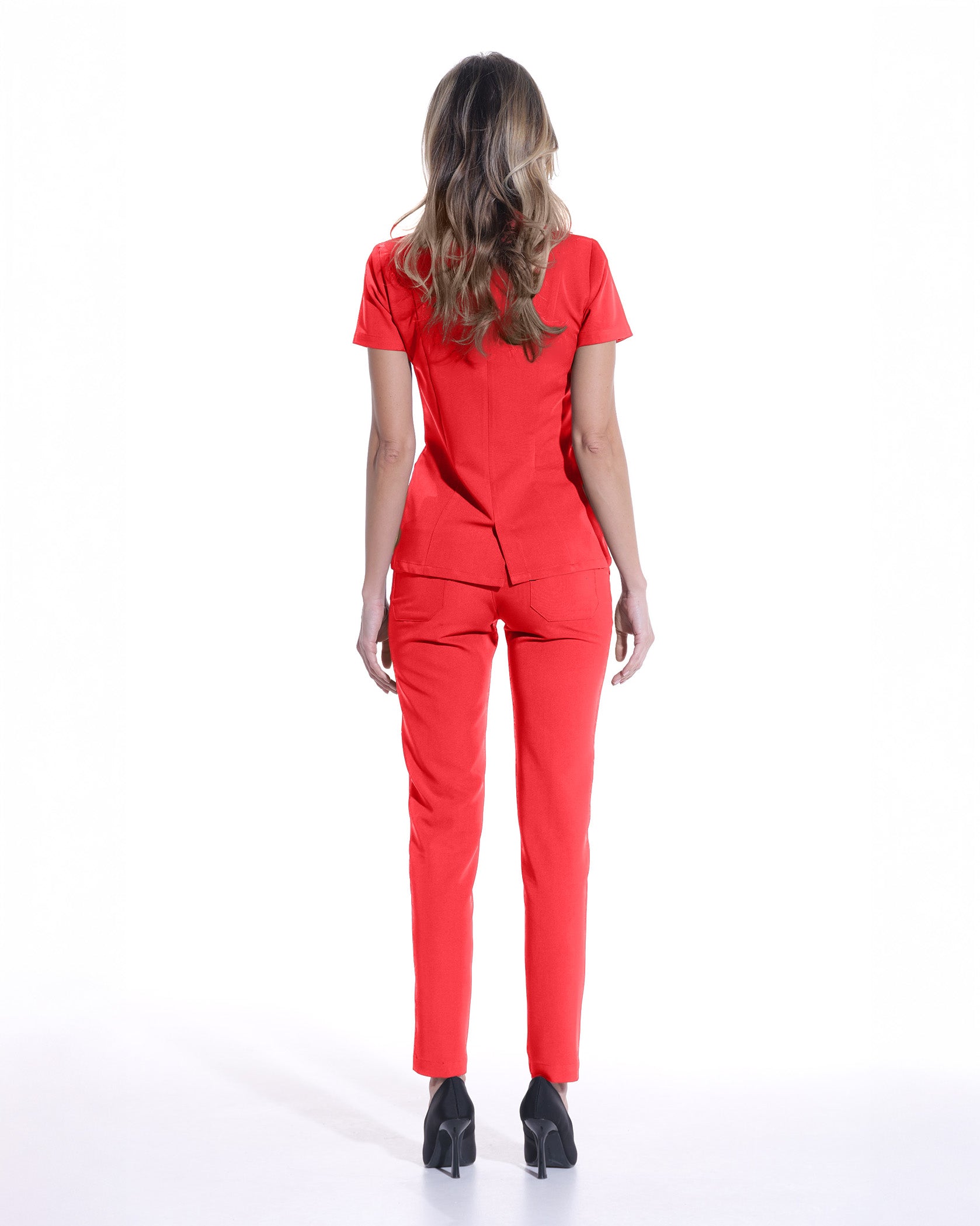 PERLA bluza medicala rosie - Imagine 5