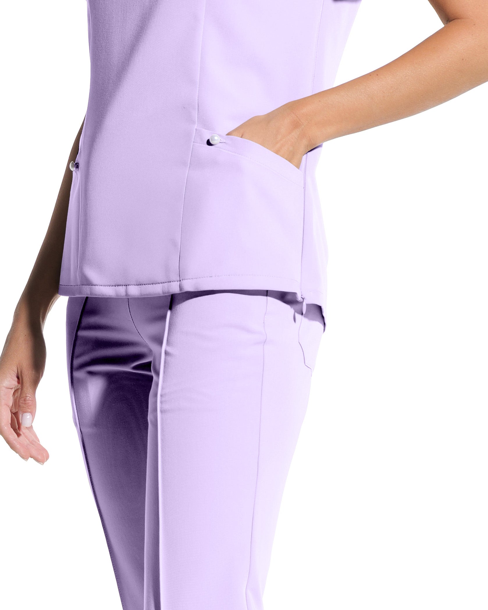 PETALI bluza medicala lila - Imagine 6