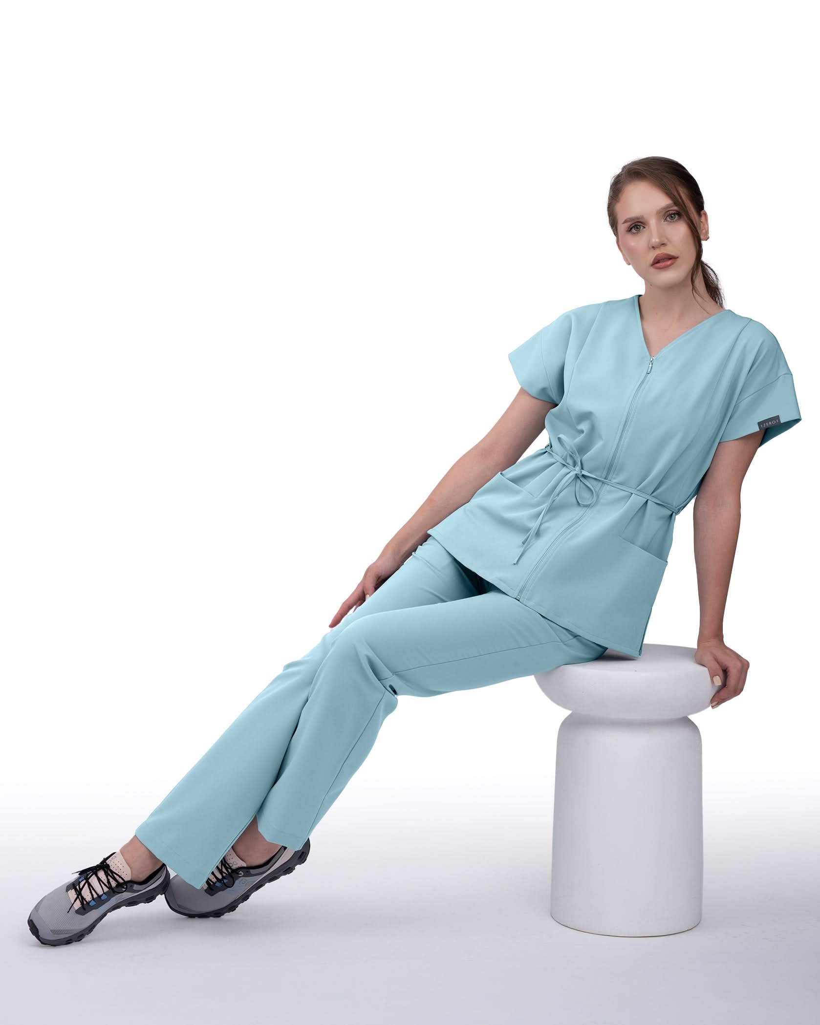 Bluza medicala dama ROSA blue - 1zero1.ro