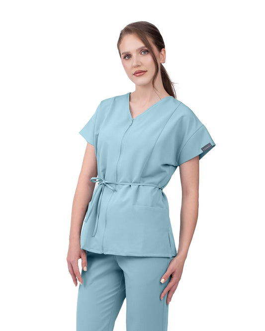 Bluza medicala dama ROSA blue - 1zero1.ro