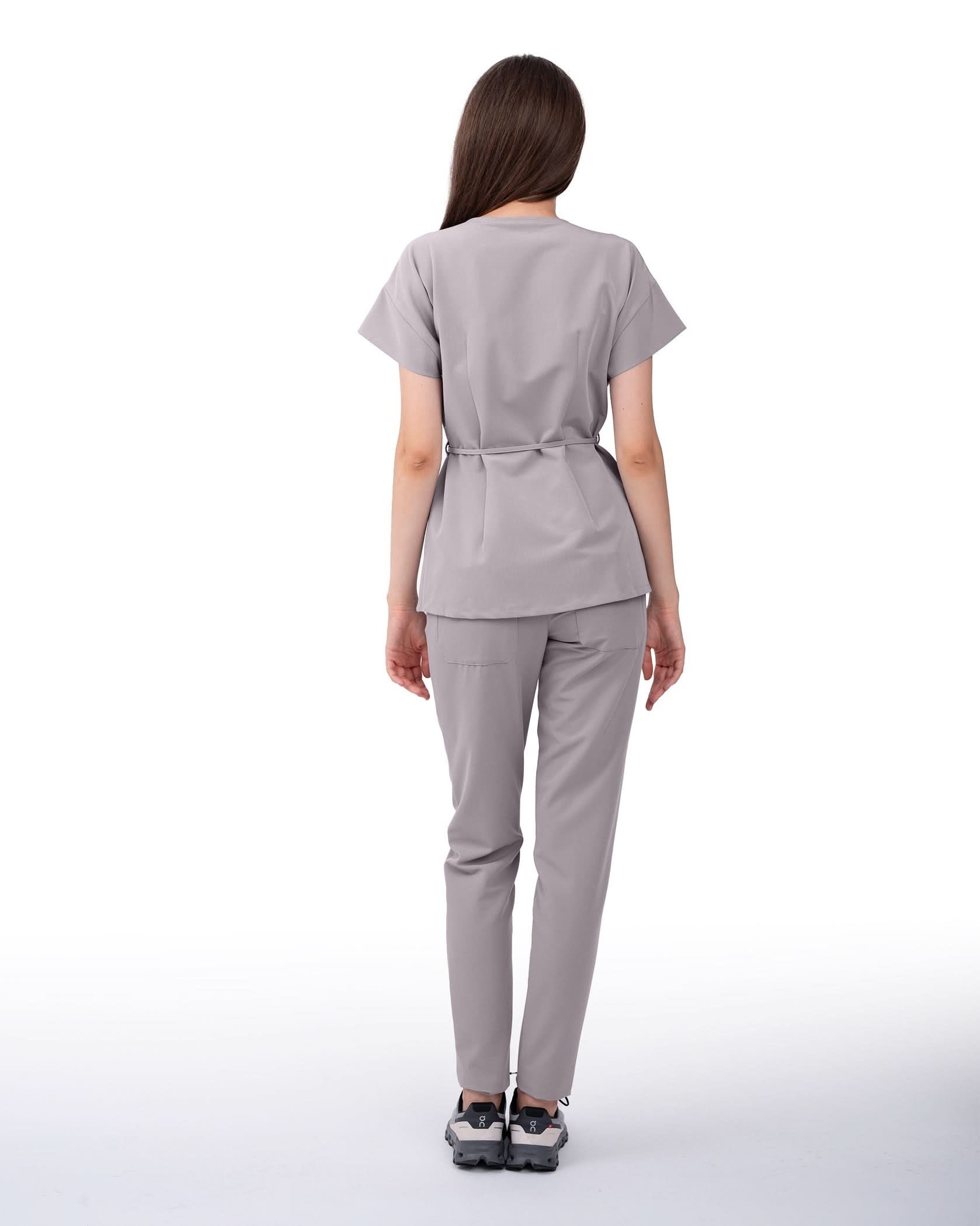 Bluza medicala dama ROSA gri - 1zero1.ro
