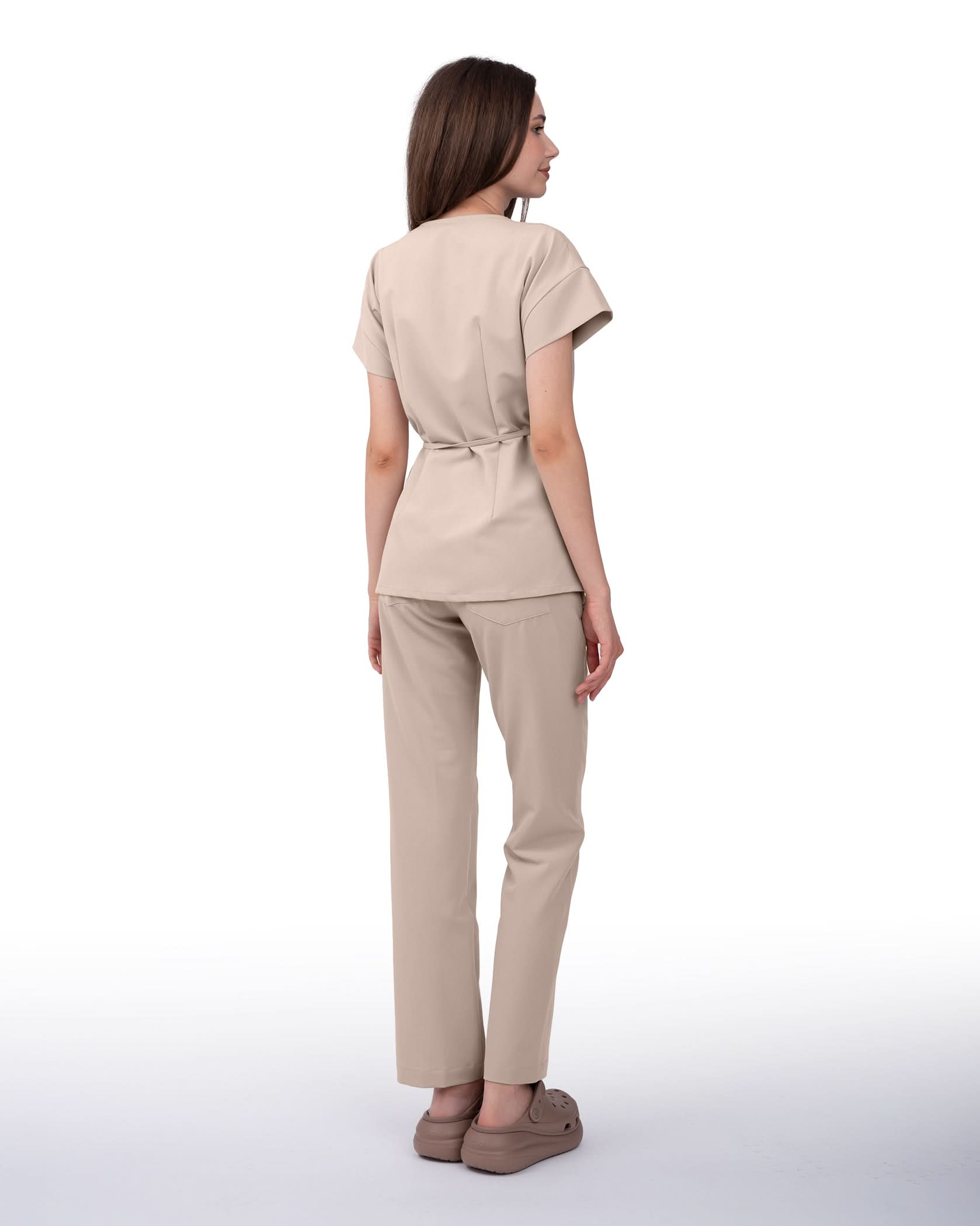 Bluza medicala dama ROSA latte - 1zero1.ro