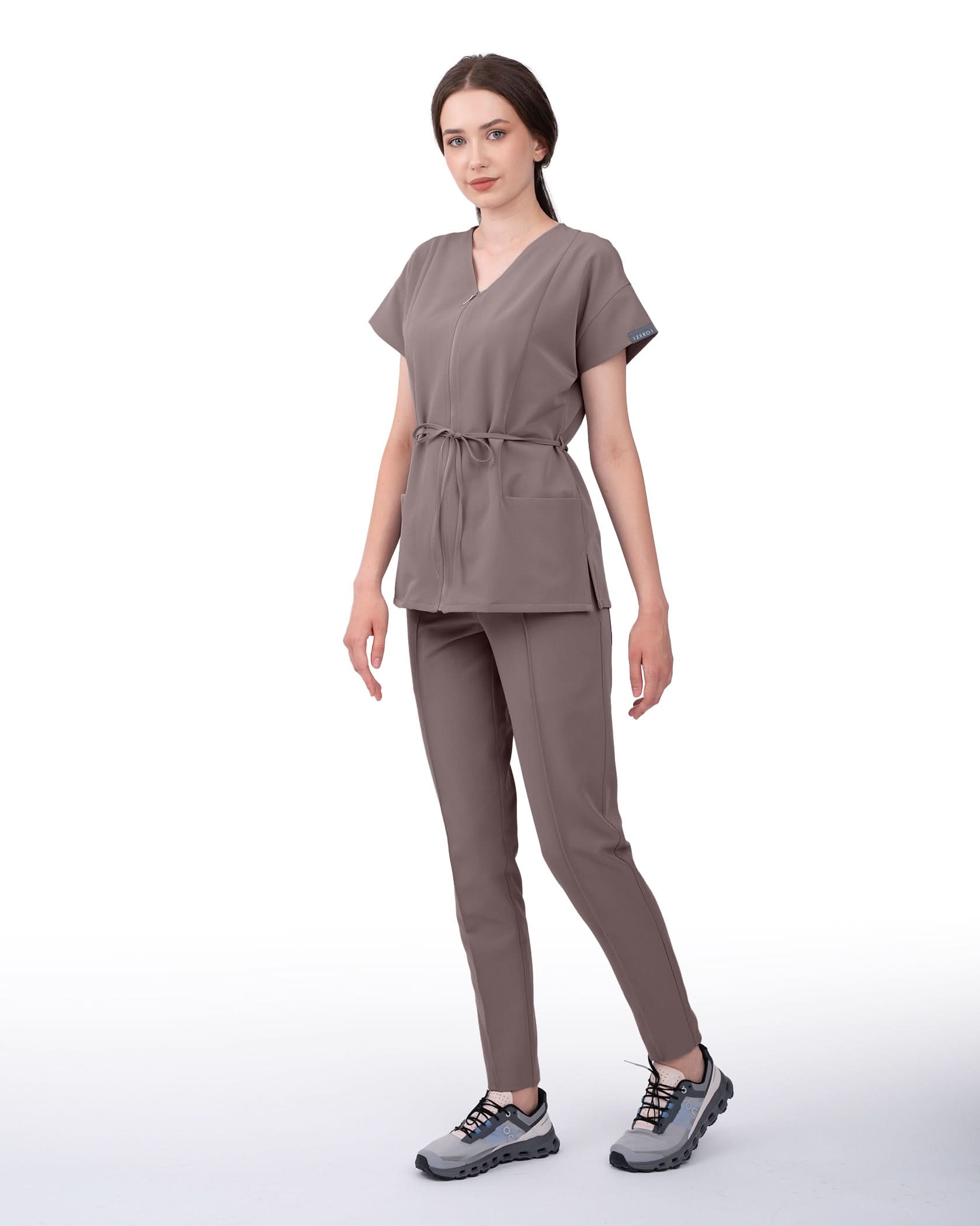 Bluza medicala ROSA mocha - 1zero1.ro