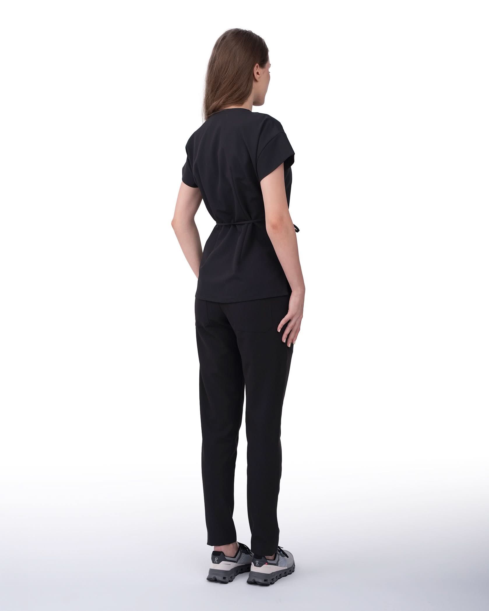 Bluza medicala dama ROSA negru - 1zero1.ro