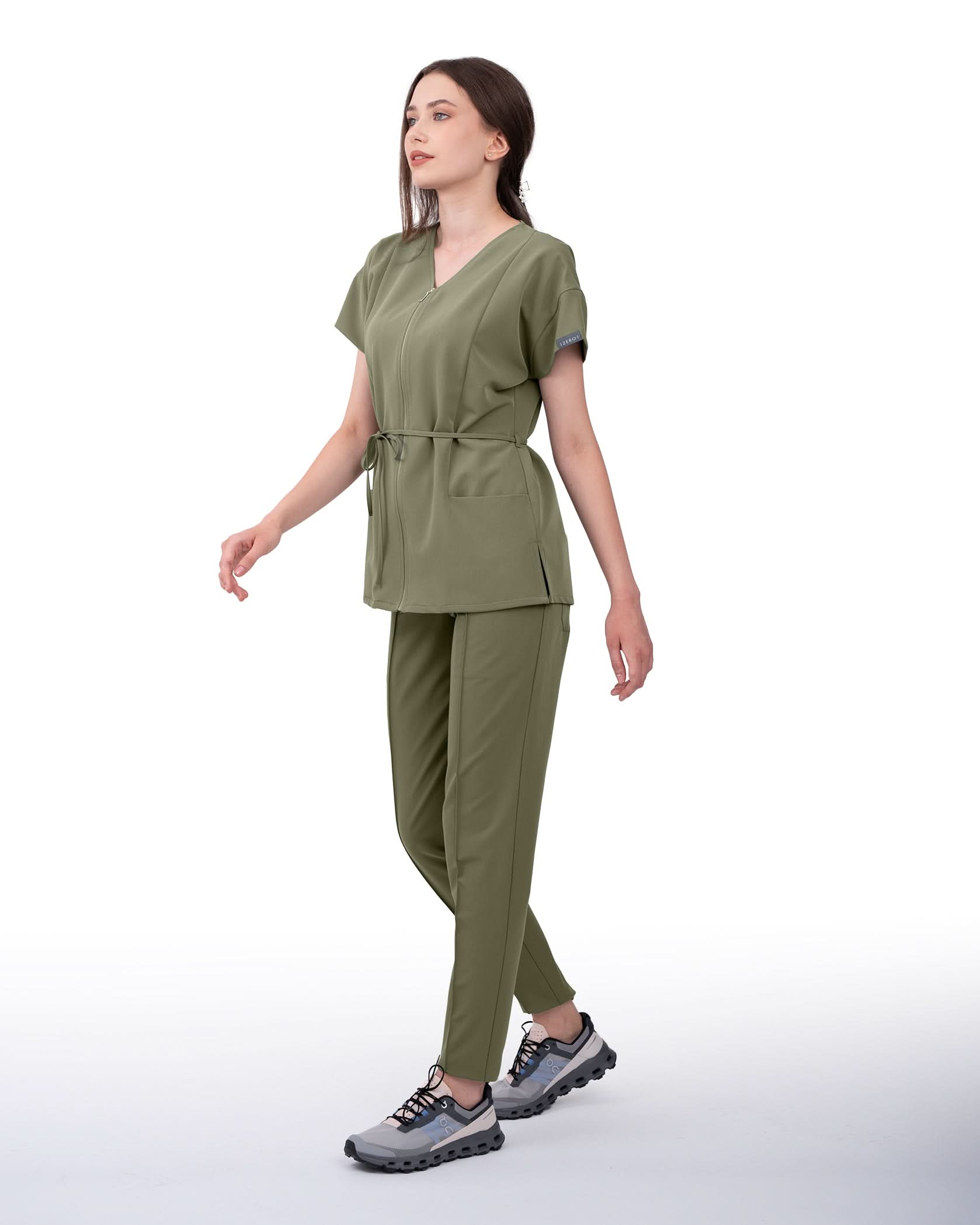 Bluza medicala dama ROSA olive - 1zero1.ro