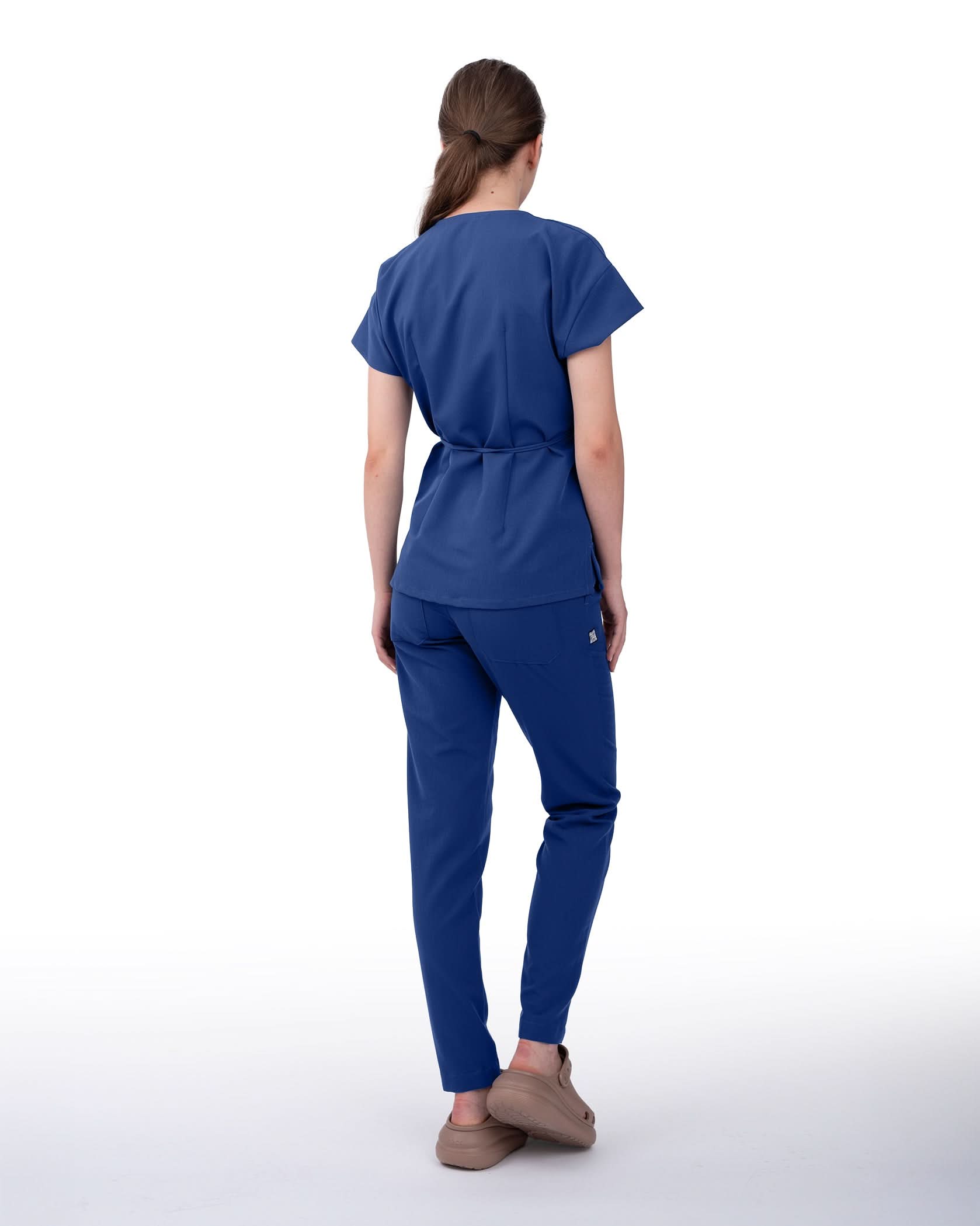 Bluza medicala dama ROSA royal blue - 1zero1.ro