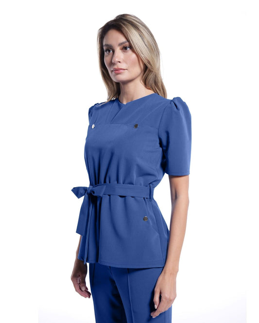 Bluza medicala MIRA royal blue - 1zero1.ro