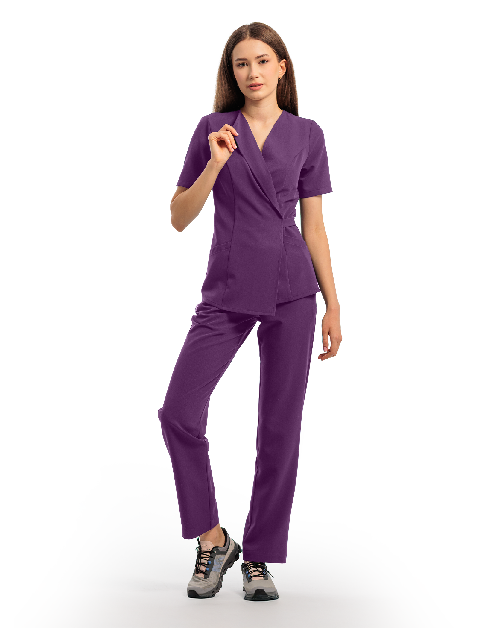 SIENA bluza medicala plum - Imagine 4