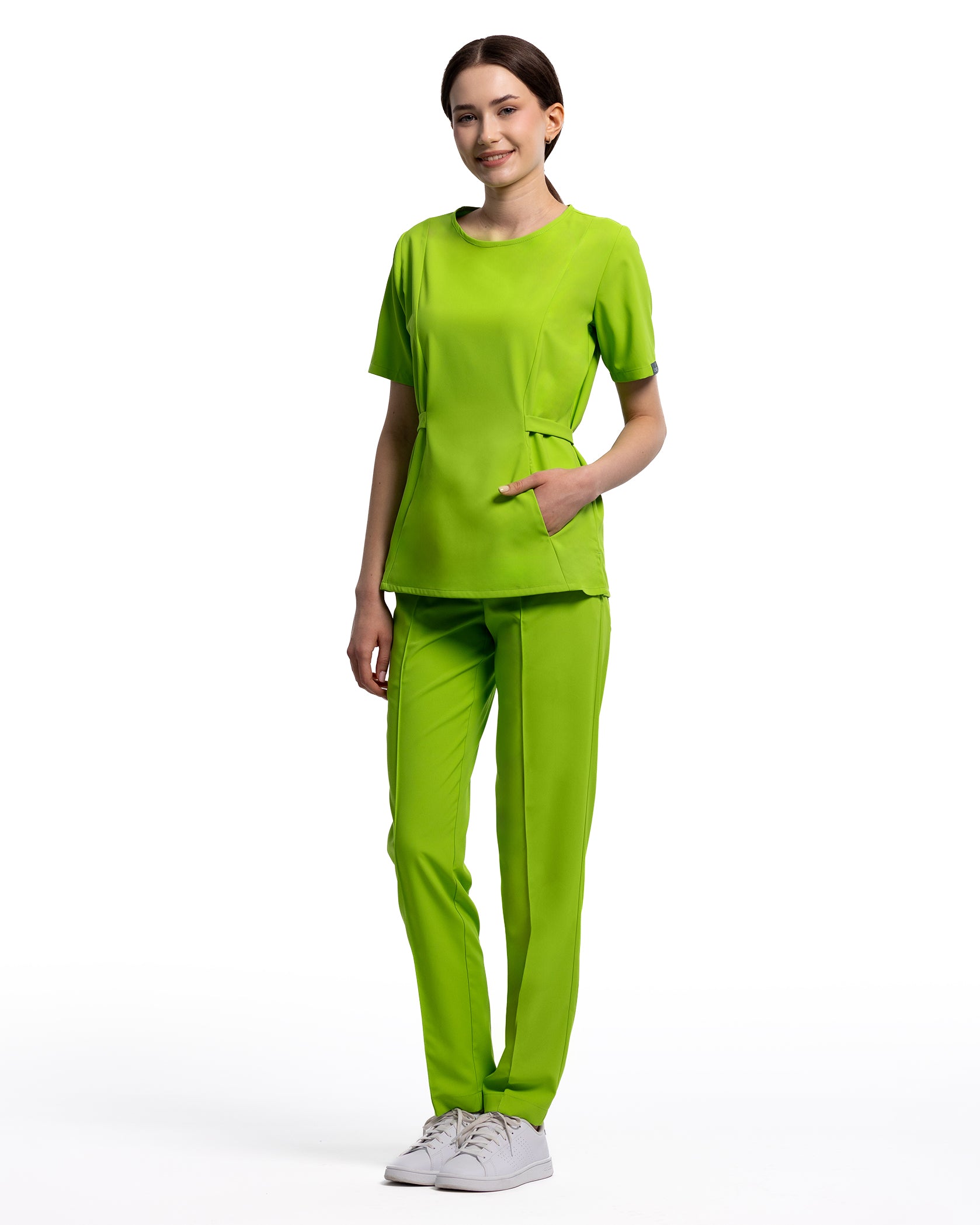 THALYA Kiwi Scrub Top - Image 4