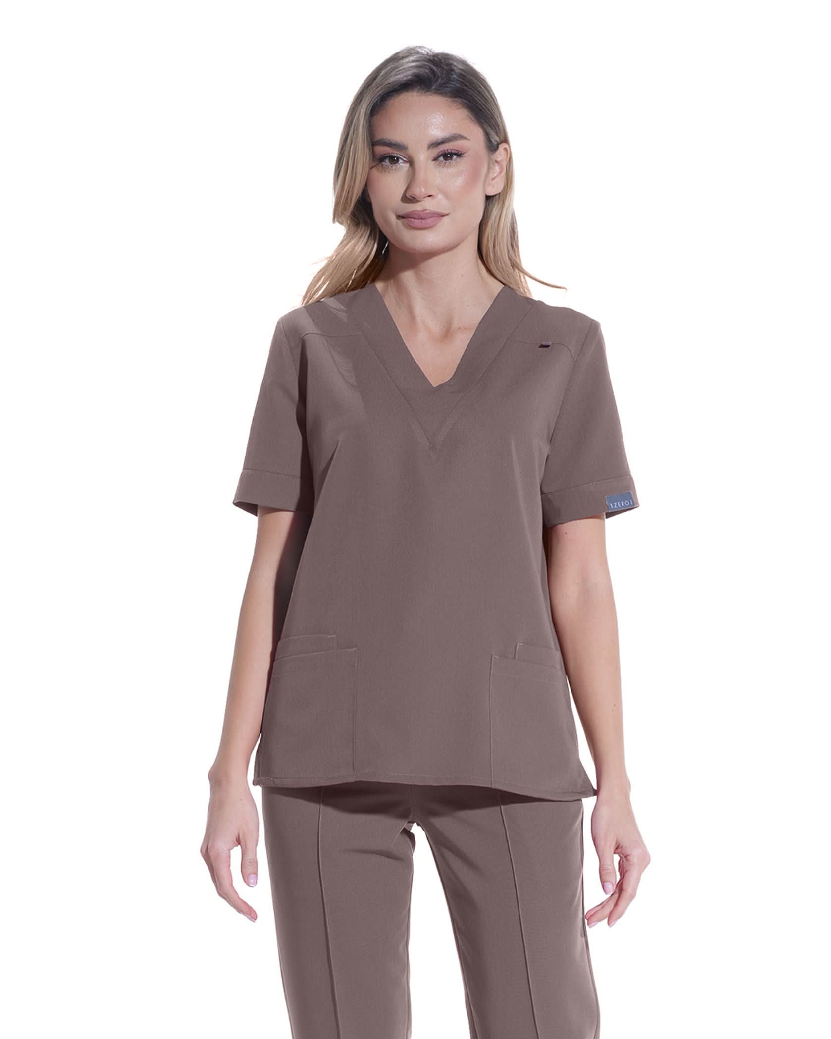 Bluza medicala VERSO mocha - 1zero1.ro