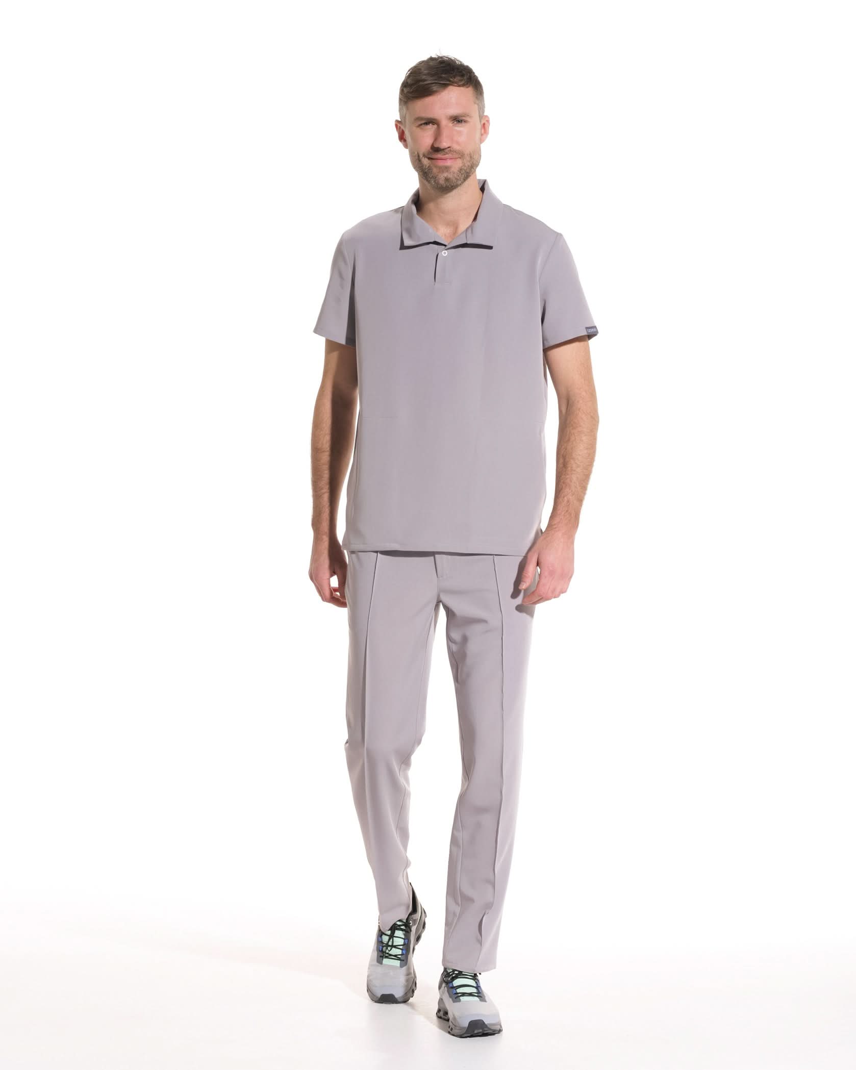 Bluza medicala barbati COS gri - 1zero1.ro