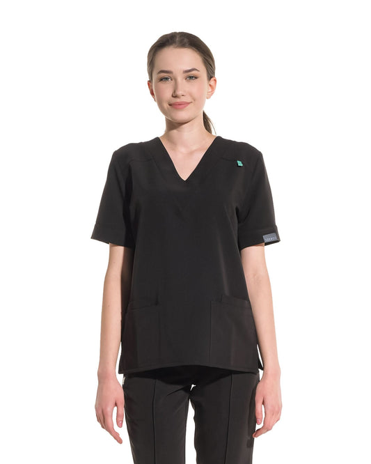 Bluza medicala VERSO negru - 1zero1.ro