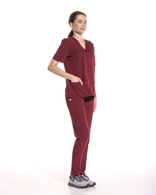 Costum medical CLASIC Bordo