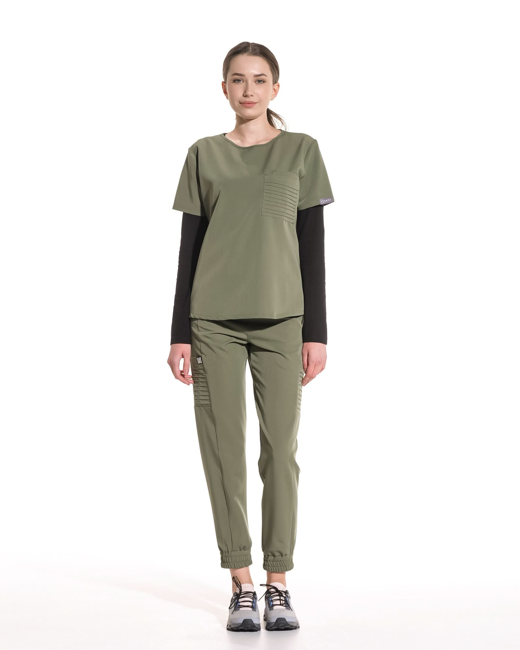 Bluza medicala NEVIA olive - 1zero1.ro